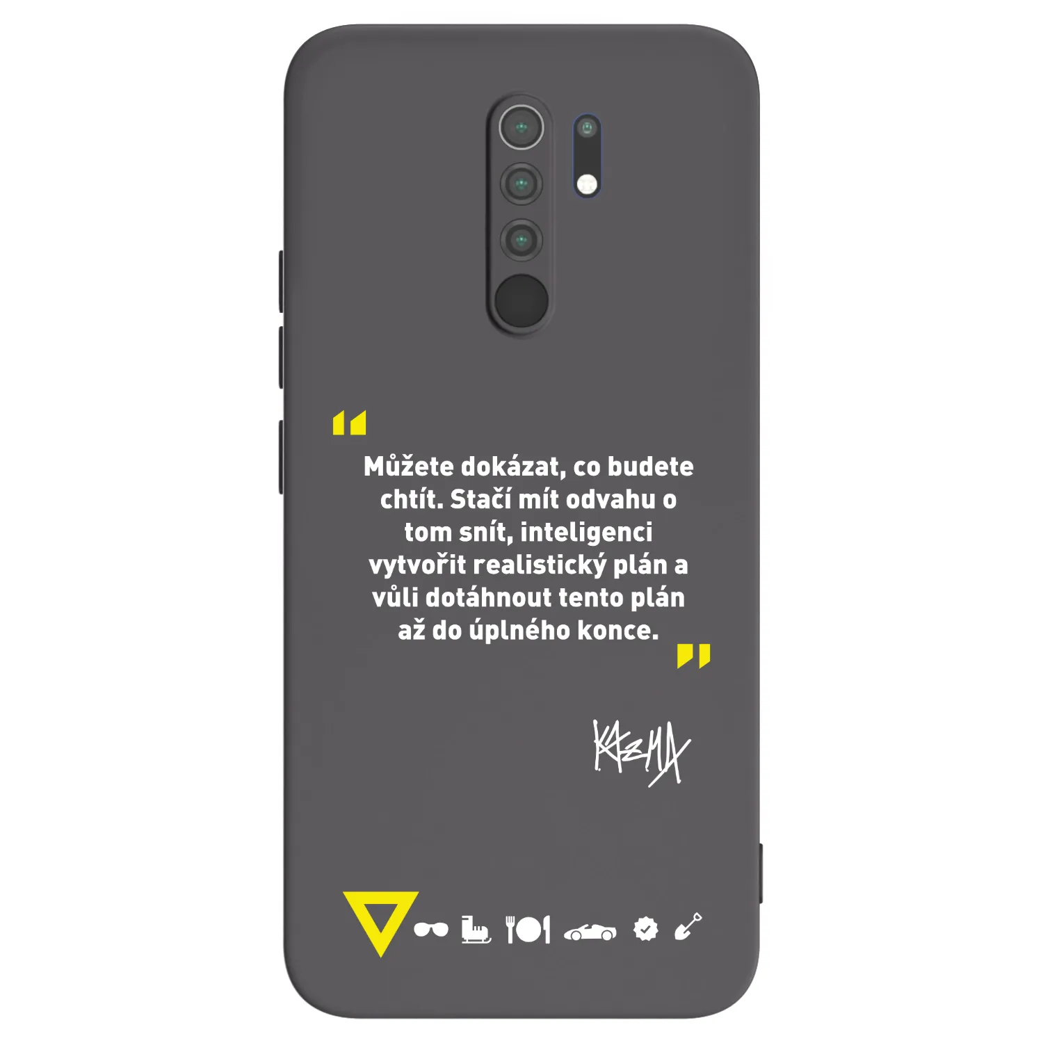 Picasee silikónový čierny obal pre Xiaomi Redmi 9 - Kazma - MŮŽETE DOKÁZAT, CO BUDETE CHTÍT