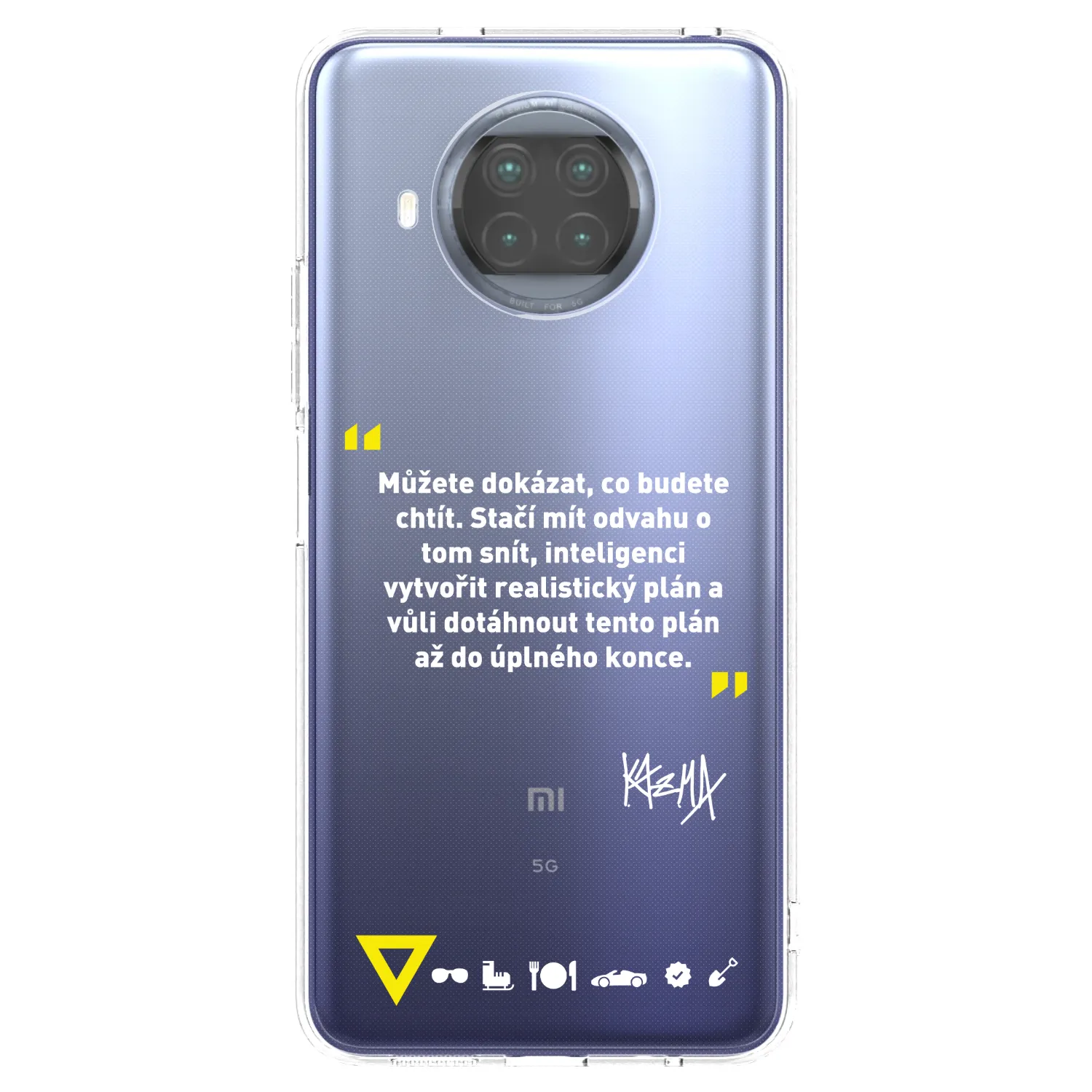 Picasee silikónový prehľadný obal pre Xiaomi Mi 10T Lite - Kazma - MŮŽETE DOKÁZAT, CO BUDETE CHTÍT