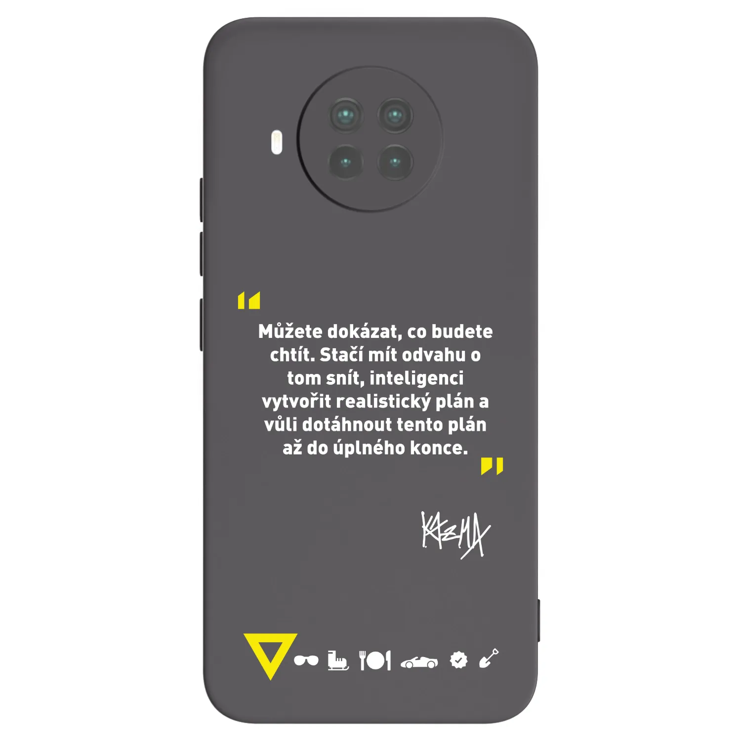 Picasee silikónový čierny obal pre Xiaomi Mi 10T Lite - Kazma - MŮŽETE DOKÁZAT, CO BUDETE CHTÍT