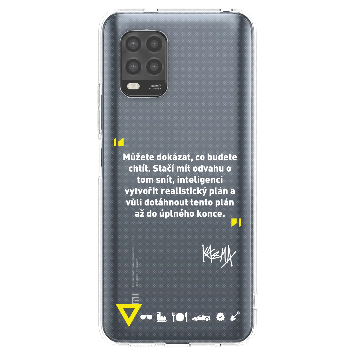 Silikónový prehľadný obal pre Xiaomi Mi 10 Lite - Kazma - MŮŽETE DOKÁZAT, CO BUDETE CHTÍT