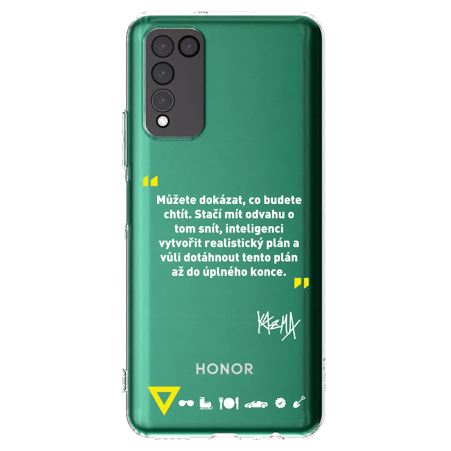 Silikónový prehľadný obal pre Honor 10X Lite - Kazma - MŮŽETE DOKÁZAT, CO BUDETE CHTÍT