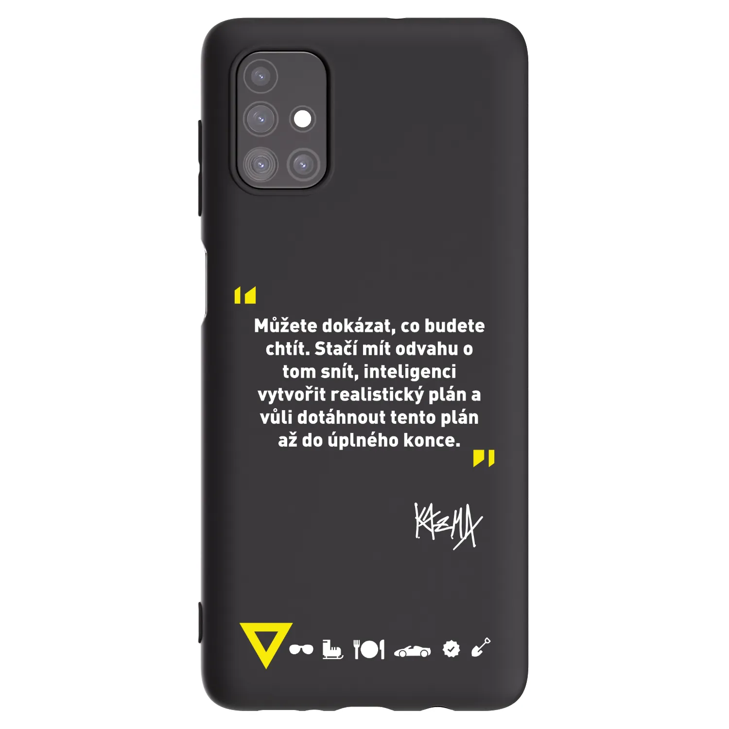 Picasee silikónový čierny obal pre Samsung Galaxy M51 M515F - Kazma - MŮŽETE DOKÁZAT, CO BUDETE CHTÍT