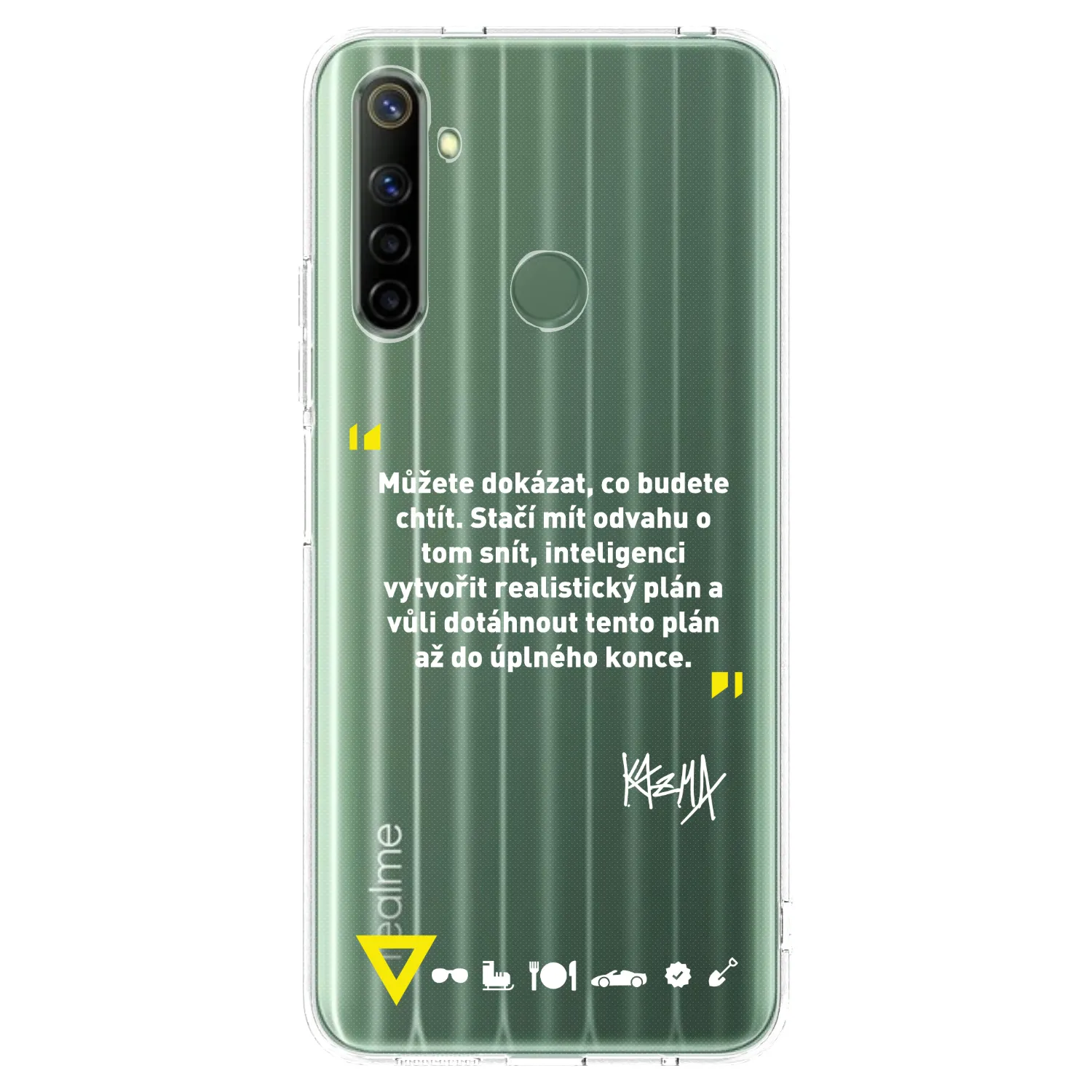 Picasee silikónový prehľadný obal pre Realme 6i - Kazma - MŮŽETE DOKÁZAT, CO BUDETE CHTÍT