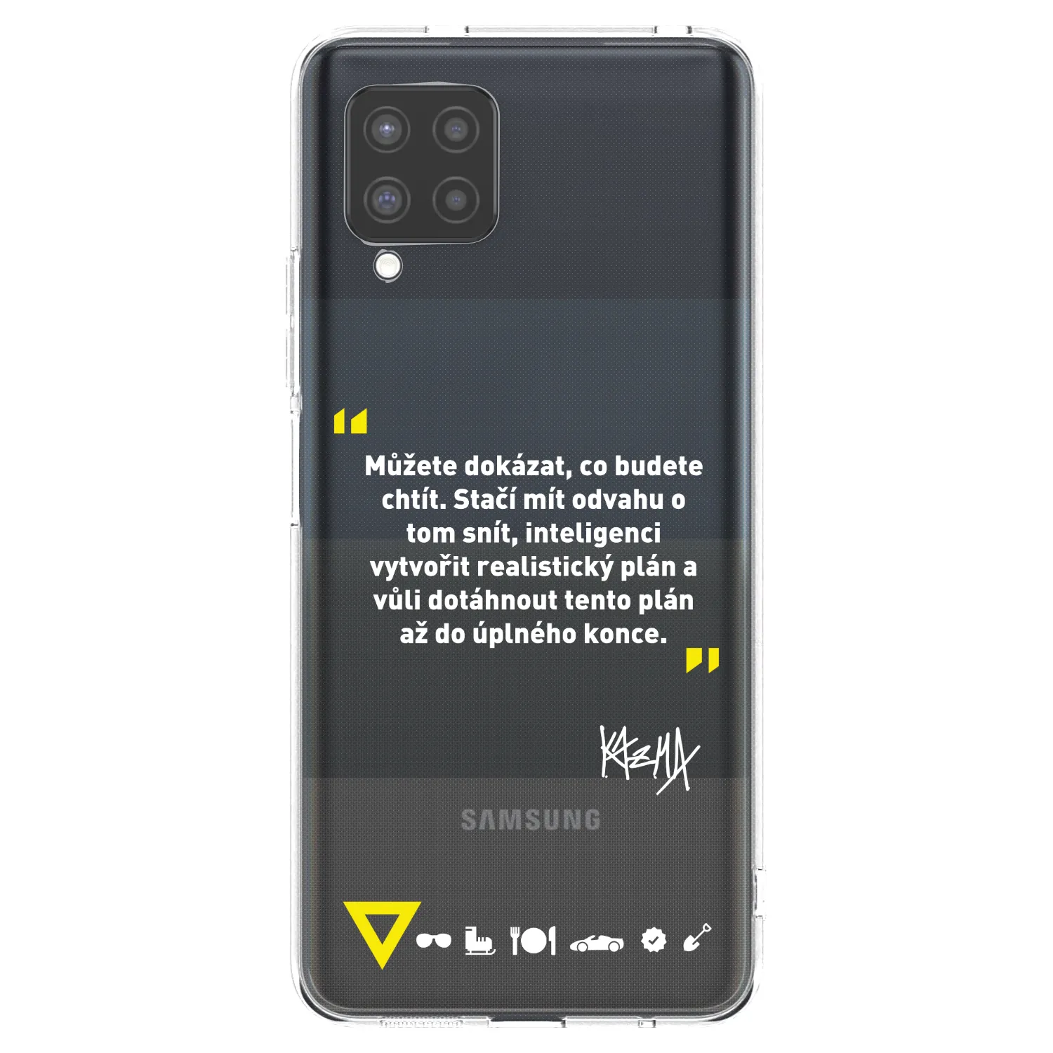 Silikónový prehľadný obal pre Samsung Galaxy A42 A426B - Kazma - MŮŽETE DOKÁZAT, CO BUDETE CHTÍT