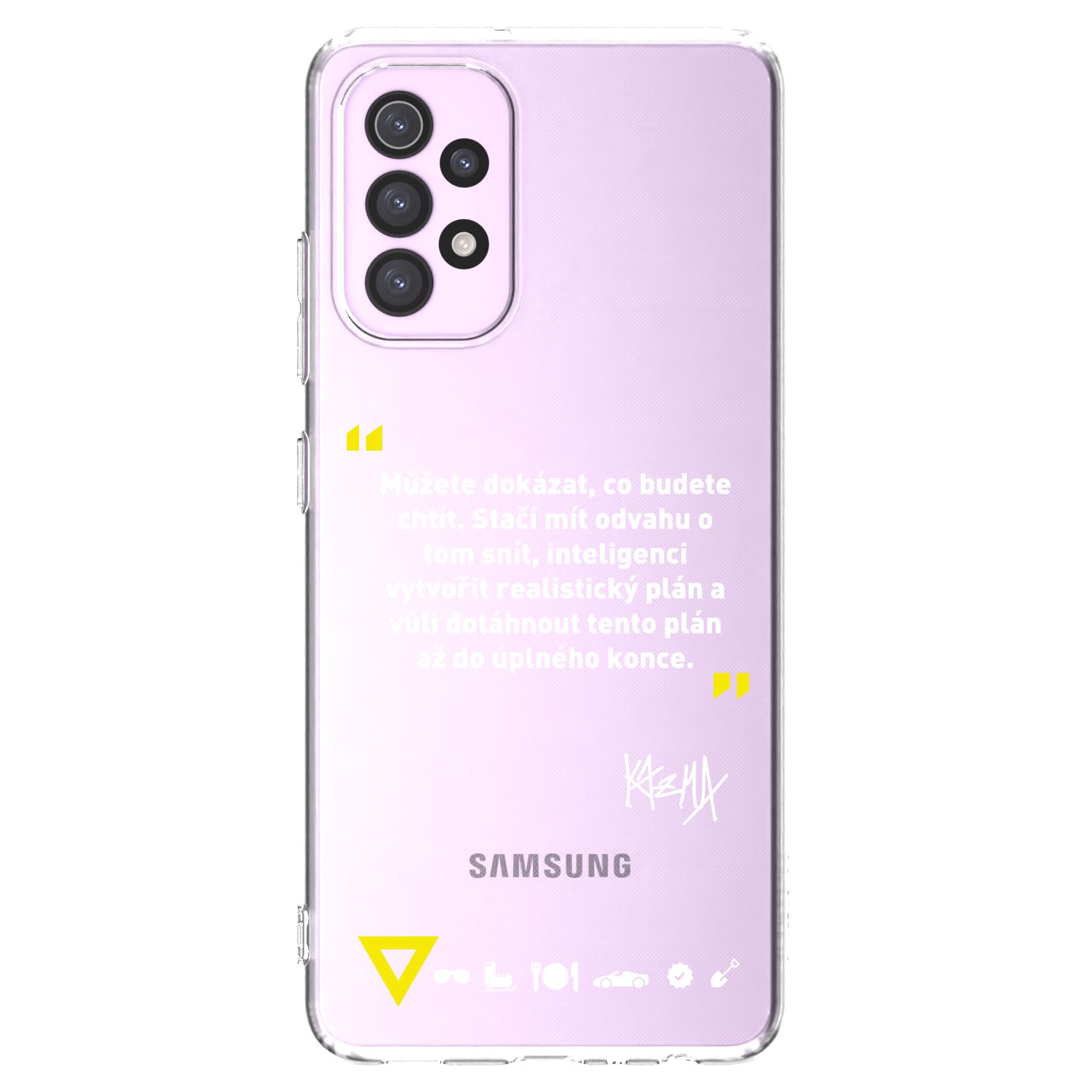 Picasee silikónový prehľadný obal pre Samsung Galaxy A32 5G A326B - Kazma - MŮŽETE DOKÁZAT, CO BUDETE CHTÍT