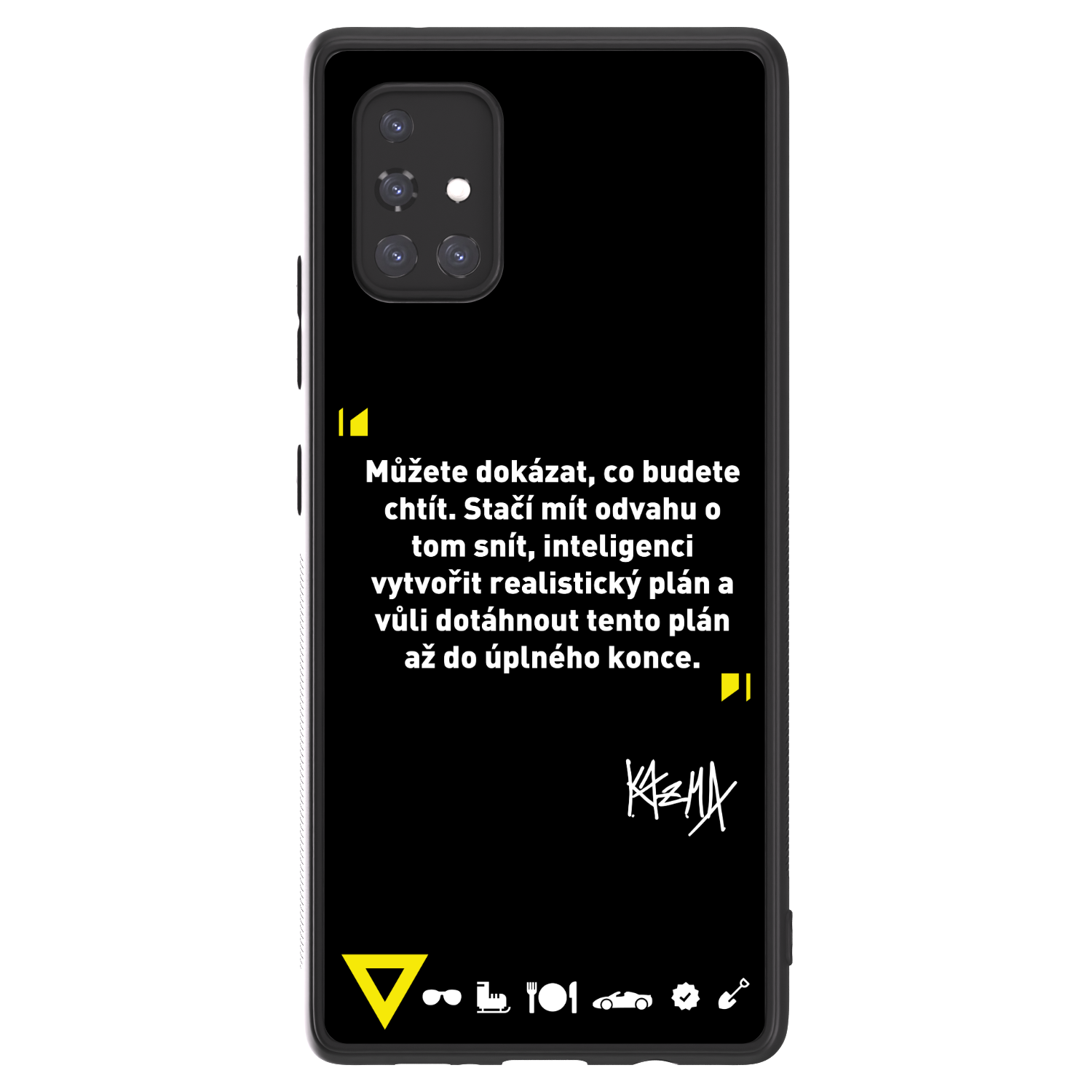 Picasee ULTIMATE CASE pro Samsung Galaxy A71 A715F - Kazma - MŮŽETE DOKÁZAT, CO BUDETE CHTÍT