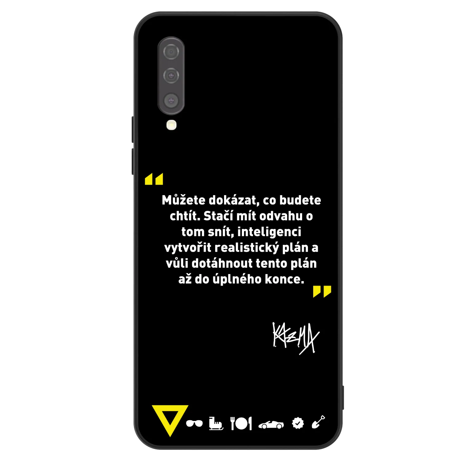 Picasee ULTIMATE CASE pro Samsung Galaxy A50 A505F - Kazma - MŮŽETE DOKÁZAT, CO BUDETE CHTÍT