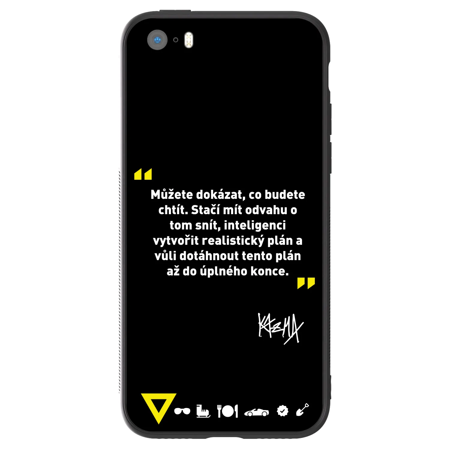 Picasee ULTIMATE CASE pro Apple iPhone 5/5S/SE - Kazma - MŮŽETE DOKÁZAT, CO BUDETE CHTÍT