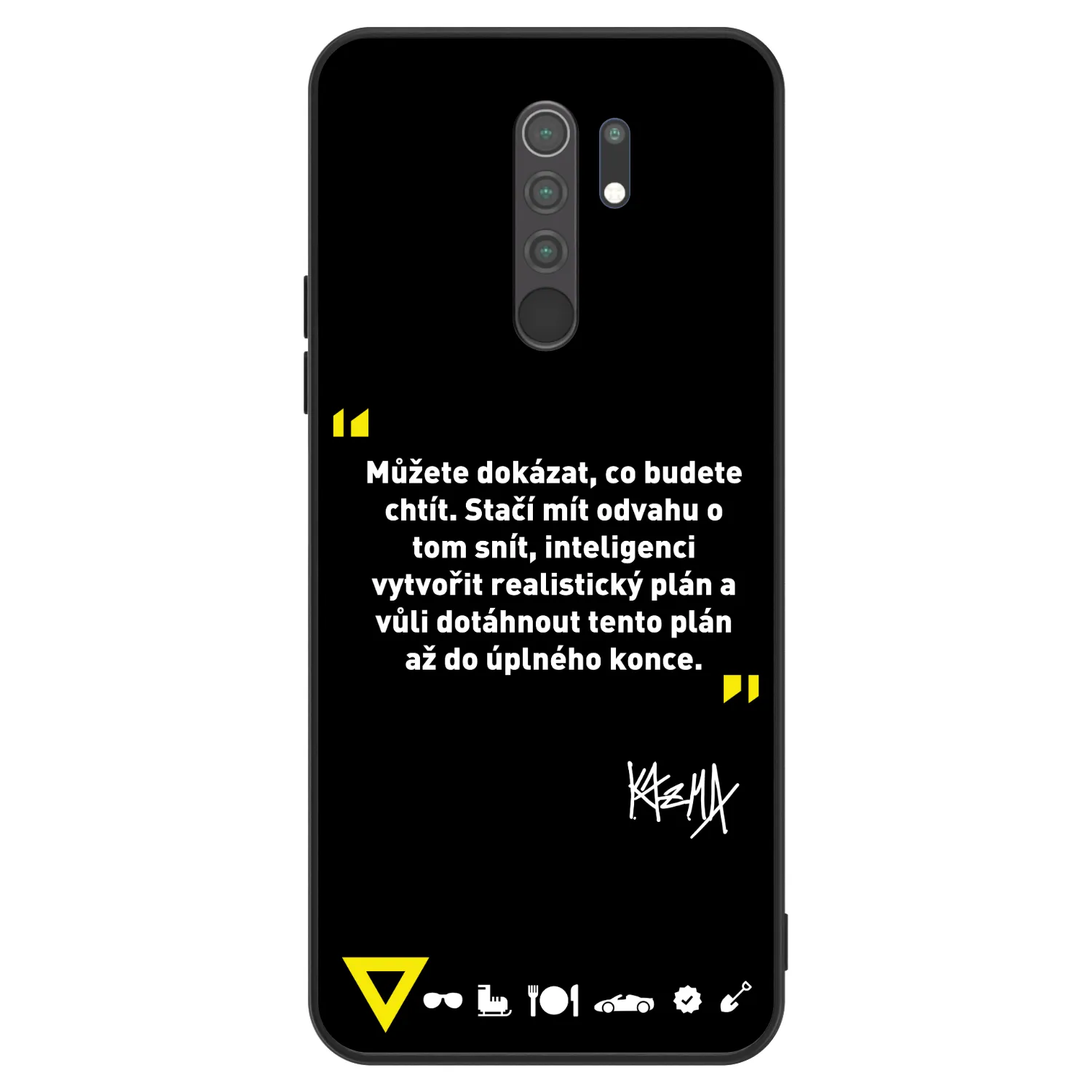 Picasee ULTIMATE CASE pro Xiaomi Redmi 9 - Kazma - MŮŽETE DOKÁZAT, CO BUDETE CHTÍT