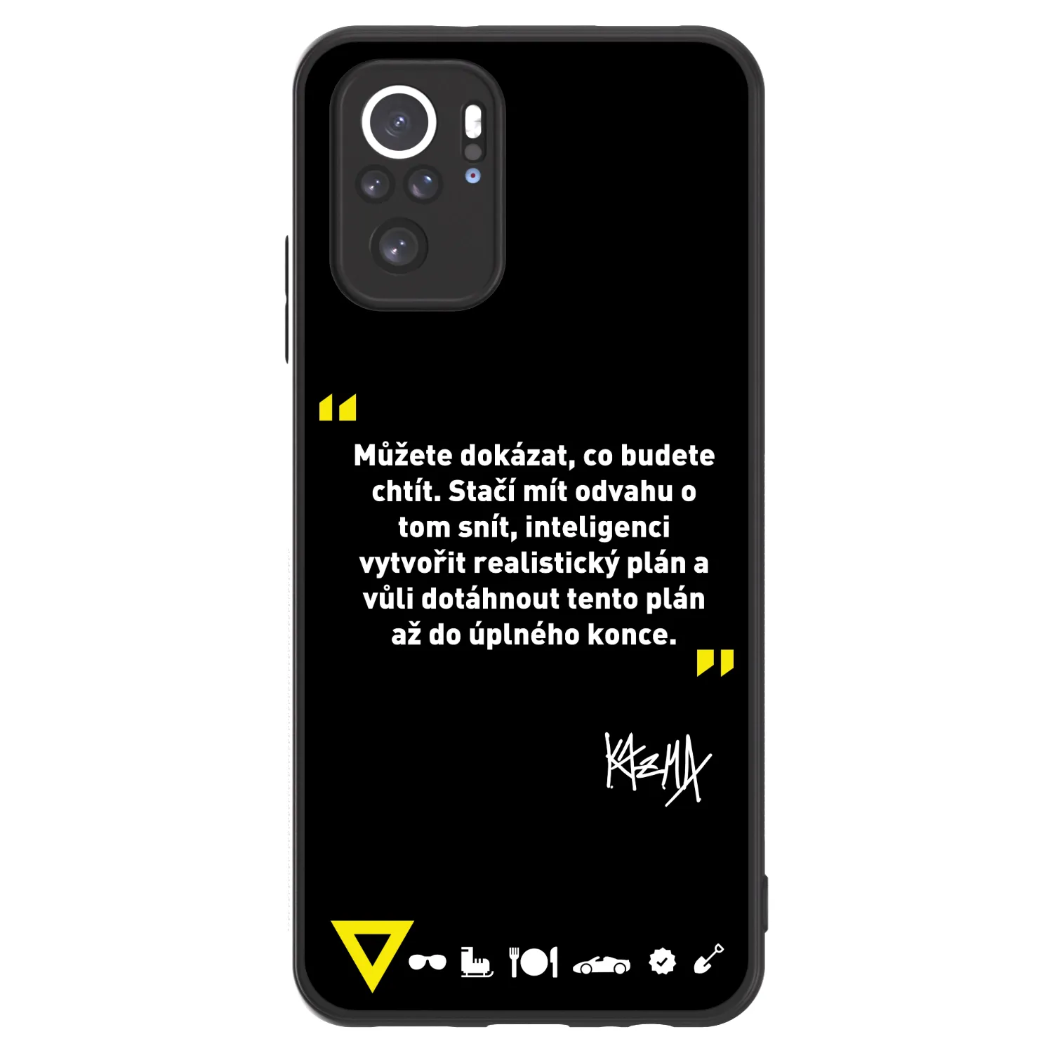 Picasee ULTIMATE CASE pro Xiaomi Redmi Note 10 - Kazma - MŮŽETE DOKÁZAT, CO BUDETE CHTÍT
