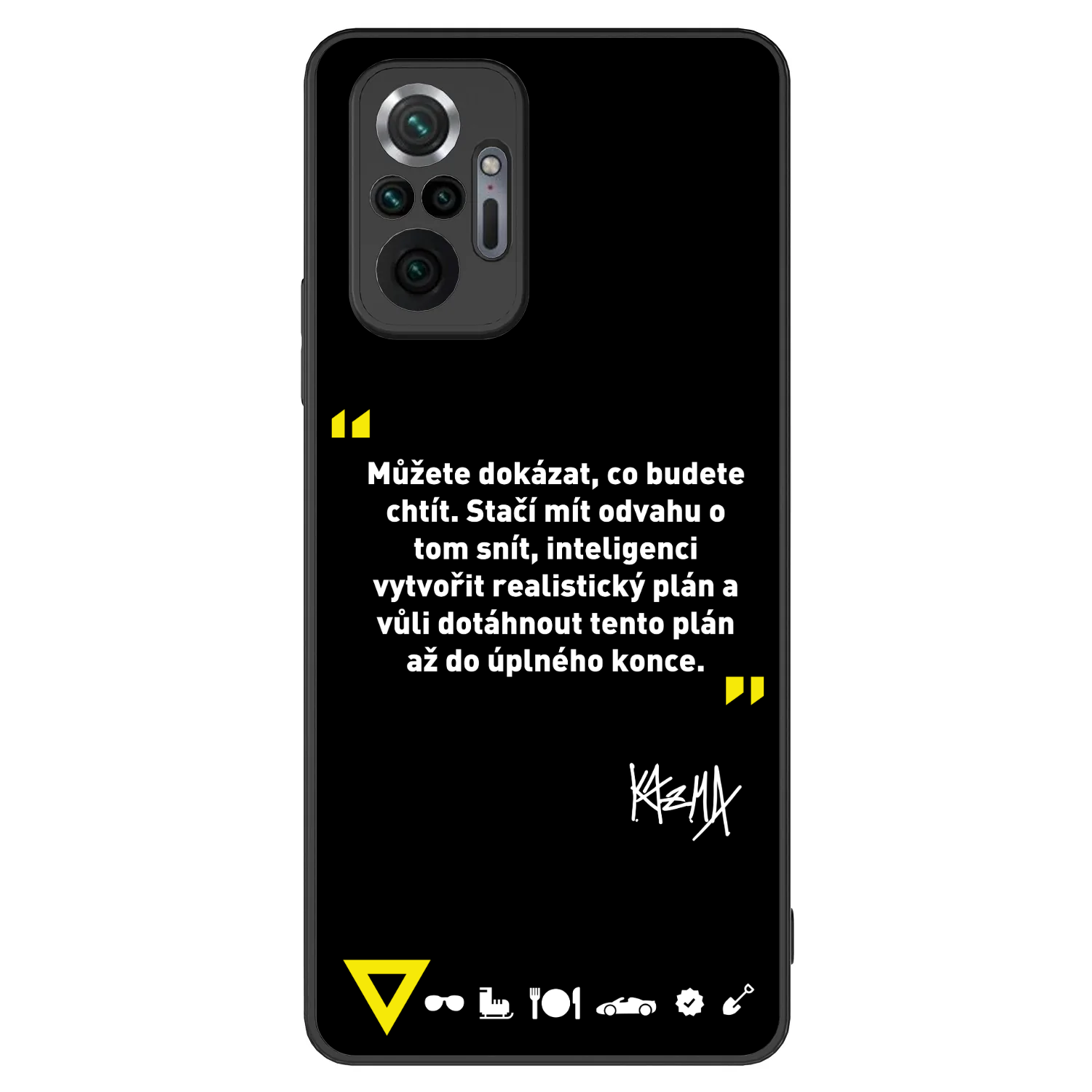 Picasee ULTIMATE CASE pro Xiaomi Redmi Note 10 Pro - Kazma - MŮŽETE DOKÁZAT, CO BUDETE CHTÍT