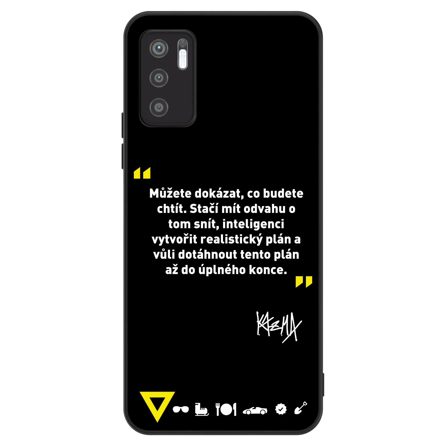 Picasee ULTIMATE CASE pro Xiaomi Redmi Note 10 5G - Kazma - MŮŽETE DOKÁZAT, CO BUDETE CHTÍT