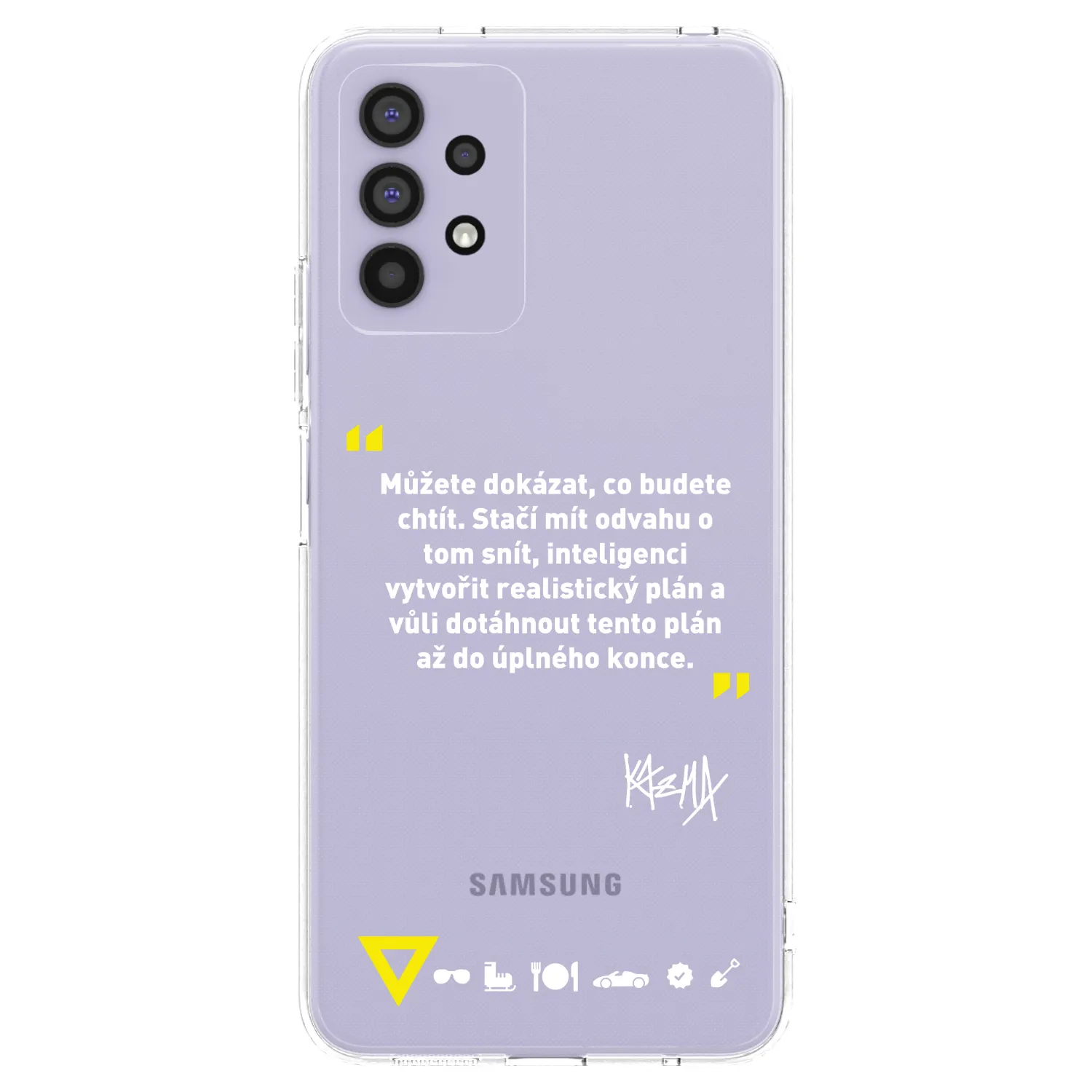 Picasee silikónový prehľadný obal pre Samsung Galaxy A32 4G SM-A325F - Kazma - MŮŽETE DOKÁZAT, CO BUDETE CHTÍT