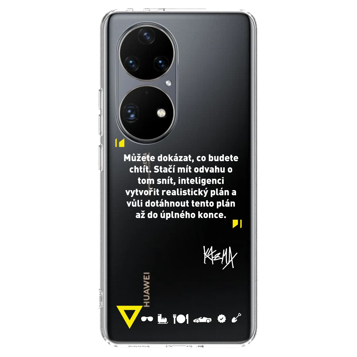 Picasee silikónový prehľadný obal pre Huawei P50 - Kazma - MŮŽETE DOKÁZAT, CO BUDETE CHTÍT