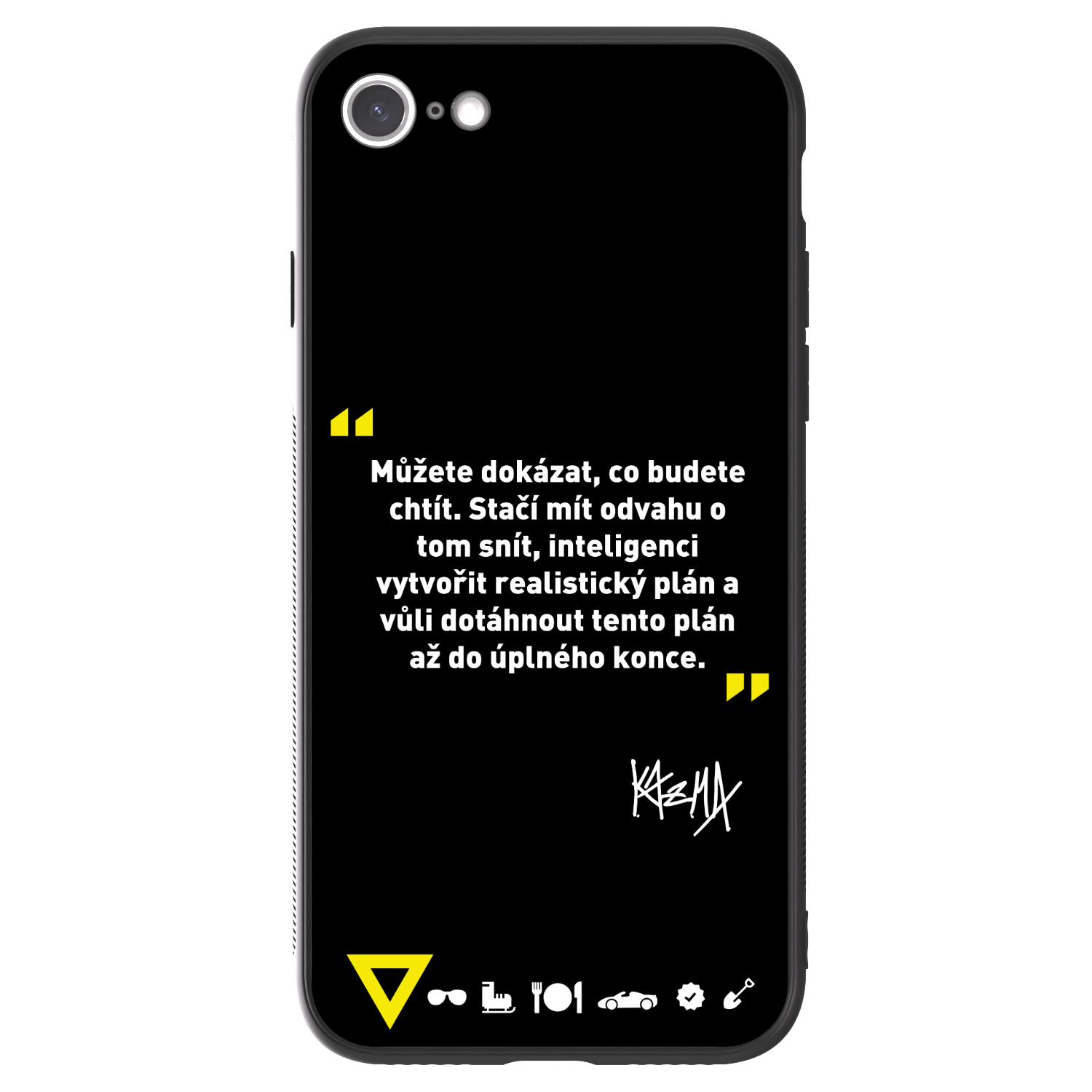 Picasee ULTIMATE CASE pro Apple iPhone SE 2020 - Kazma - MŮŽETE DOKÁZAT, CO BUDETE CHTÍT