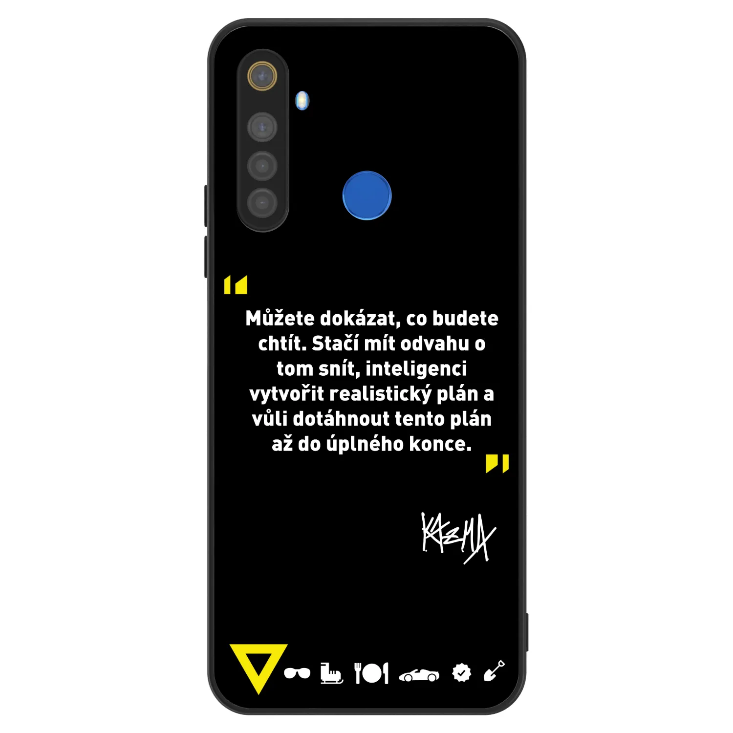 Picasee ULTIMATE CASE pro Realme 5 - Kazma - MŮŽETE DOKÁZAT, CO BUDETE CHTÍT