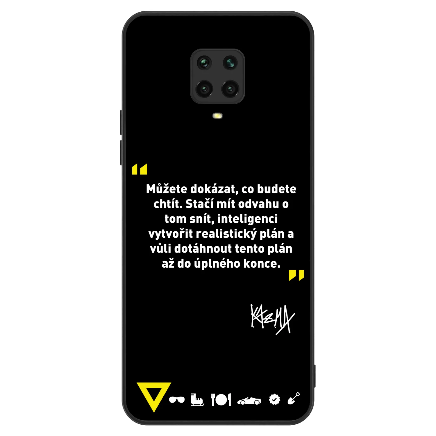 Picasee ULTIMATE CASE pro Xiaomi Redmi Note 9S - Kazma - MŮŽETE DOKÁZAT, CO BUDETE CHTÍT