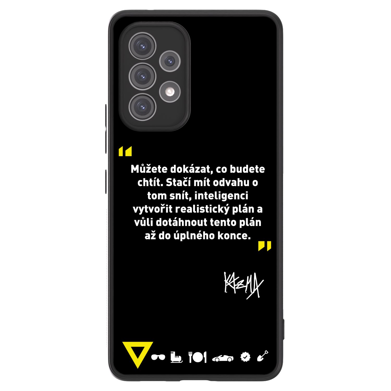 Picasee ULTIMATE CASE pro Samsung Galaxy A52s 5G A528B - Kazma - MŮŽETE DOKÁZAT, CO BUDETE CHTÍT
