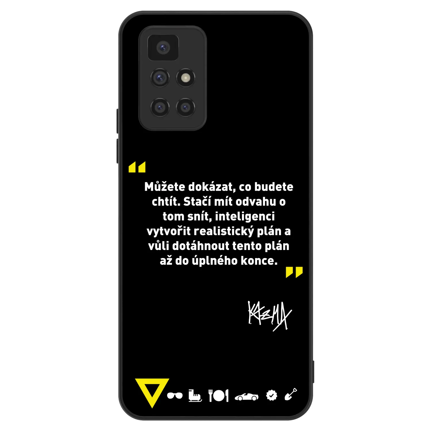 Picasee ULTIMATE CASE pro Xiaomi Redmi 10 - Kazma - MŮŽETE DOKÁZAT, CO BUDETE CHTÍT