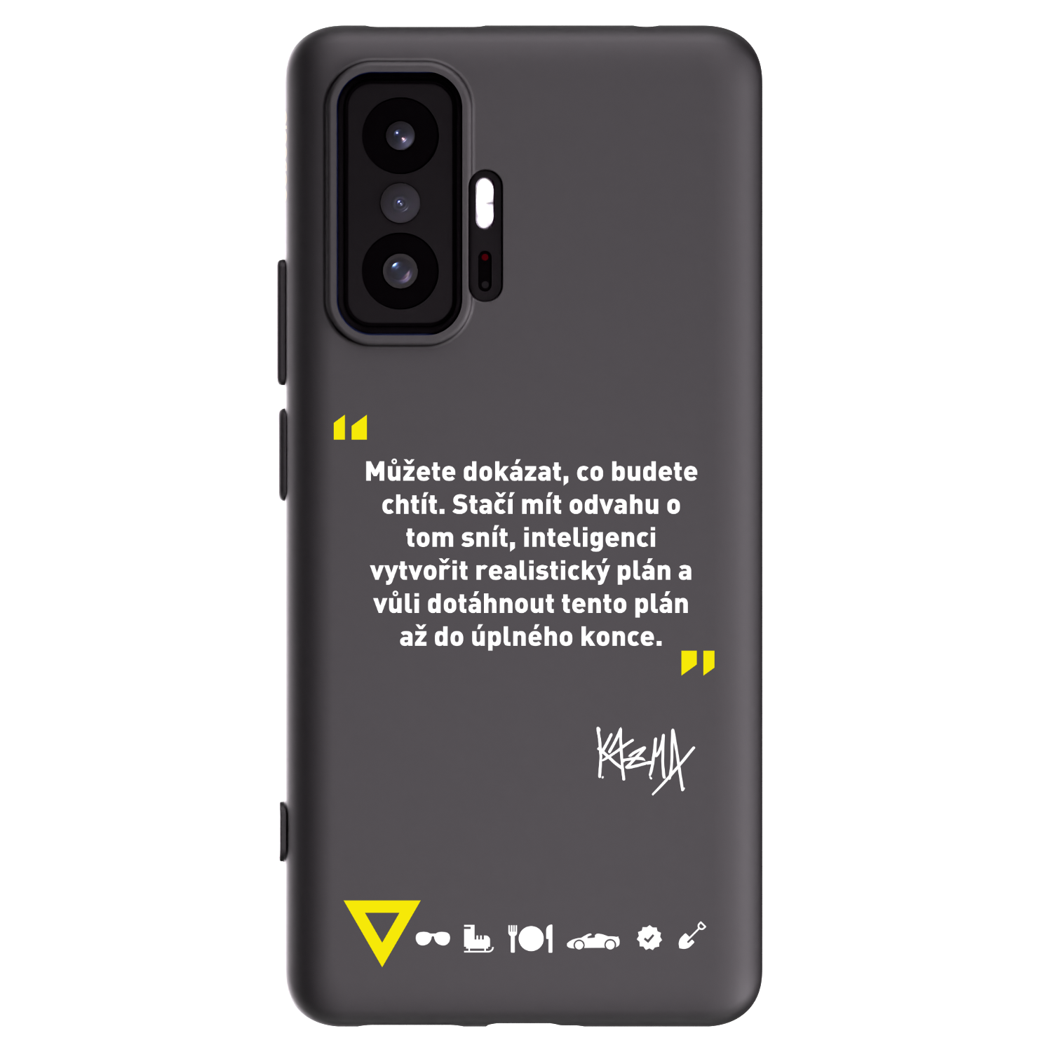 Picasee silikónový čierny obal pre Xiaomi 11T - Kazma - MŮŽETE DOKÁZAT, CO BUDETE CHTÍT