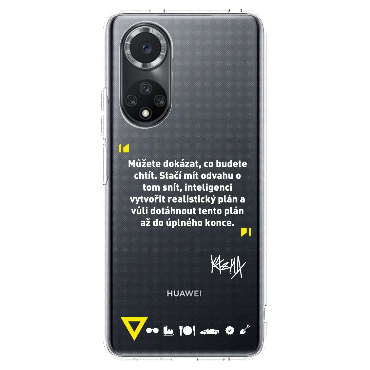 Picasee silikónový prehľadný obal pre Huawei Nova 9 SE - Kazma - MŮŽETE DOKÁZAT, CO BUDETE CHTÍT