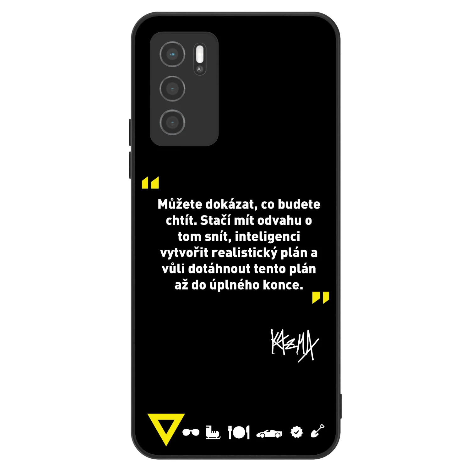 Picasee ULTIMATE CASE pro OPPO A16s - Kazma - MŮŽETE DOKÁZAT, CO BUDETE CHTÍT
