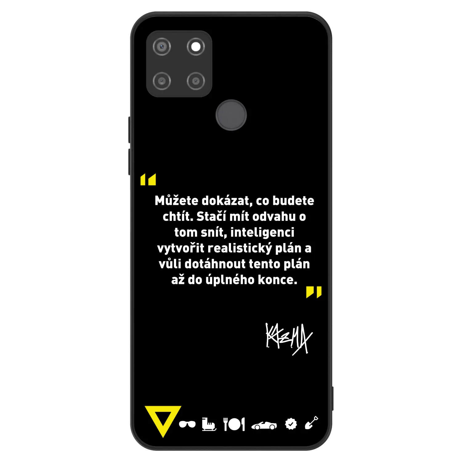 Picasee ULTIMATE CASE pro Realme C21Y - Kazma - MŮŽETE DOKÁZAT, CO BUDETE CHTÍT
