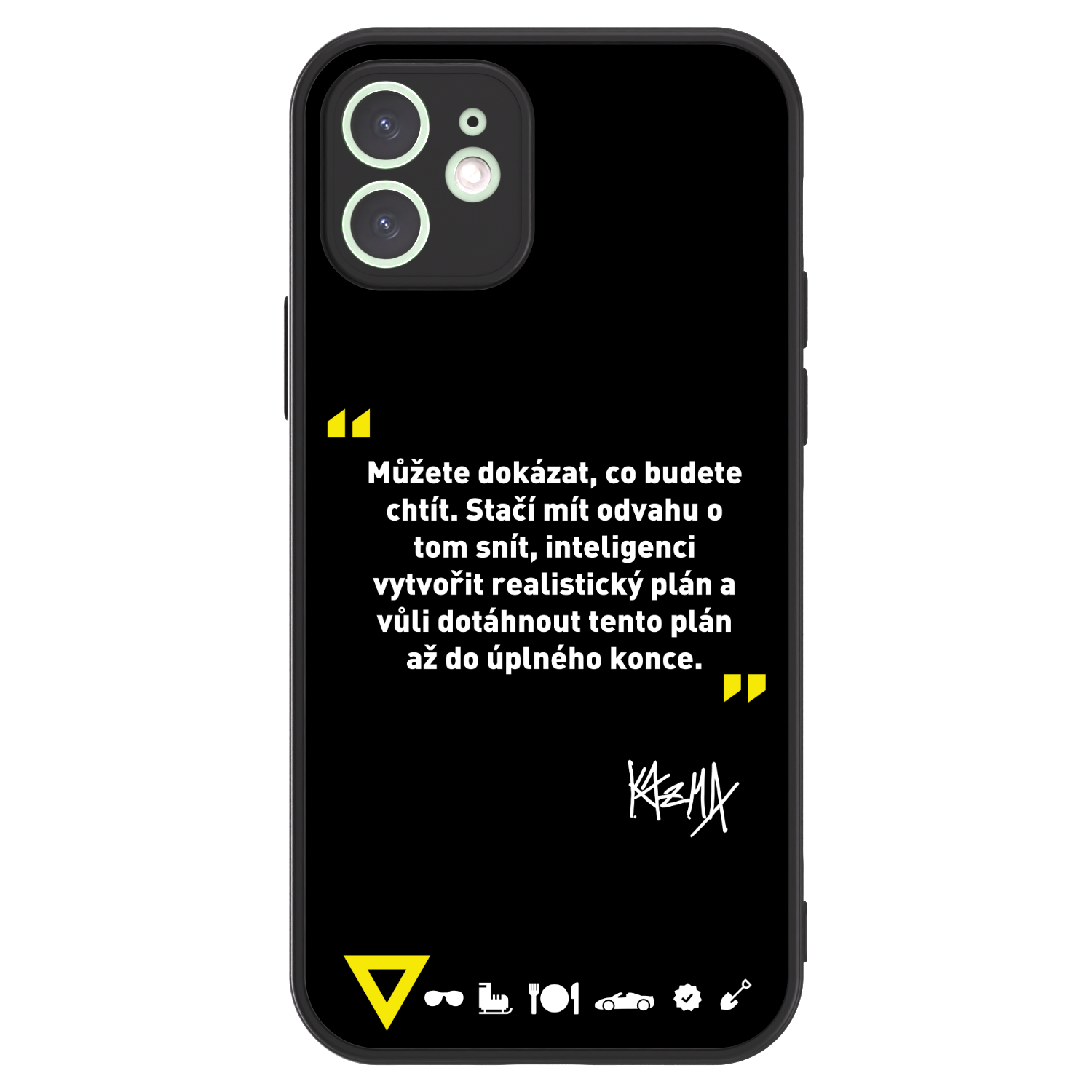 Picasee ULTIMATE CASE MagSafe pro Apple iPhone 12 - Kazma - MŮŽETE DOKÁZAT, CO BUDETE CHTÍT