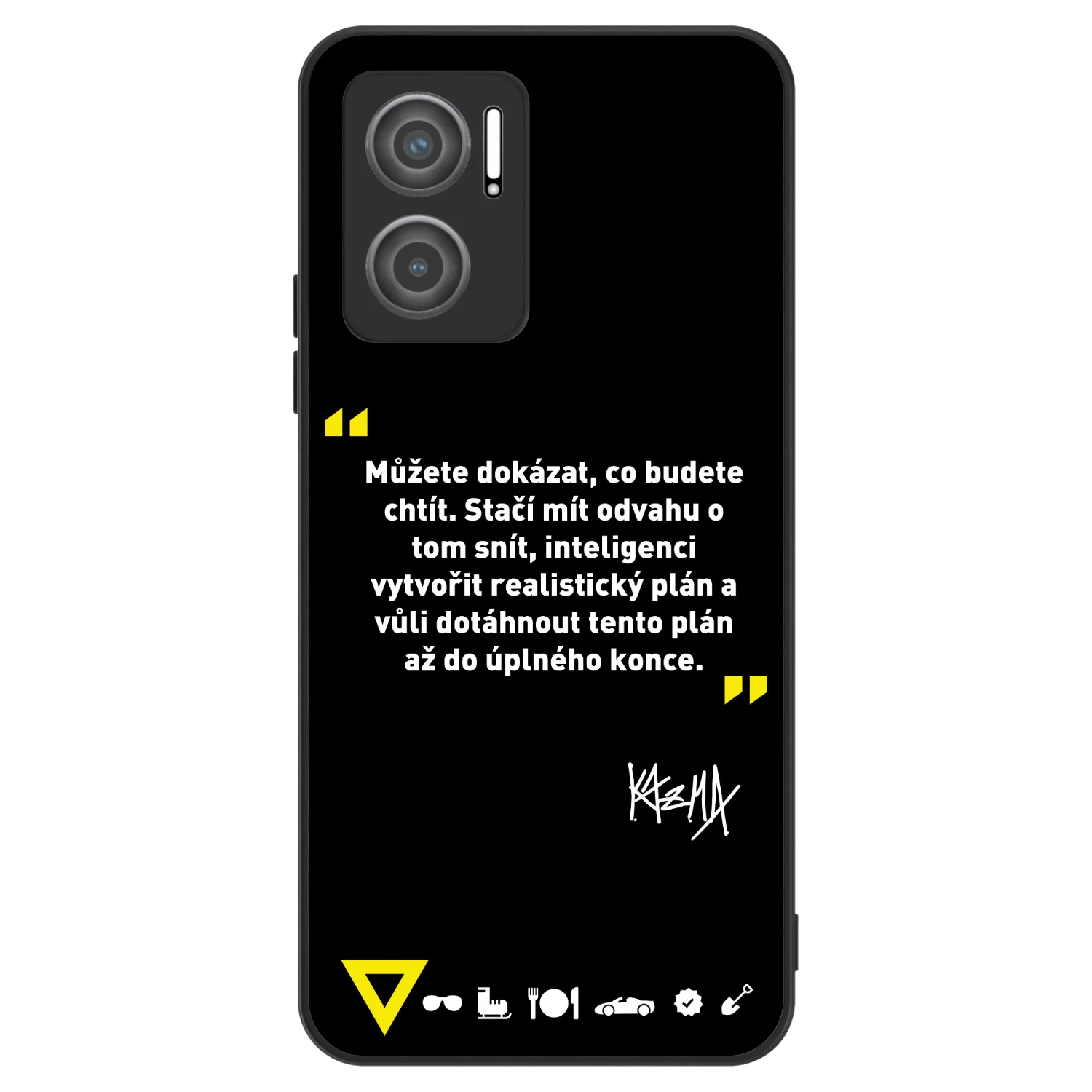 Picasee ULTIMATE CASE pro Xiaomi Redmi 10 5G - Kazma - MŮŽETE DOKÁZAT, CO BUDETE CHTÍT