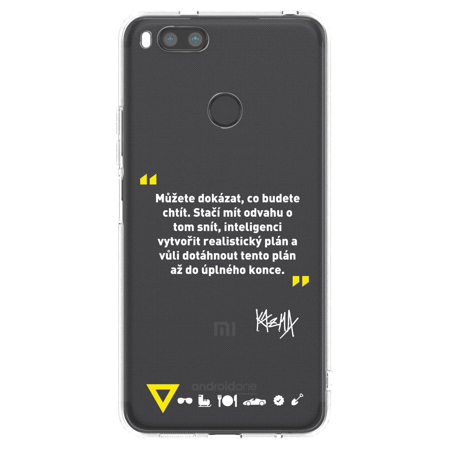 Picasee silikónový prehľadný obal pre Xiaomi Redmi A1 - Kazma - MŮŽETE DOKÁZAT, CO BUDETE CHTÍT
