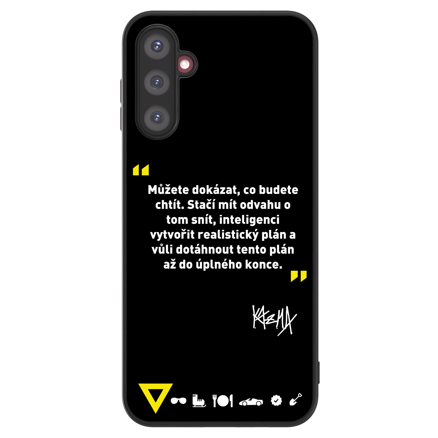 Picasee ULTIMATE CASE pro Samsung Galaxy A14 4G A145R - Kazma - MŮŽETE DOKÁZAT, CO BUDETE CHTÍT