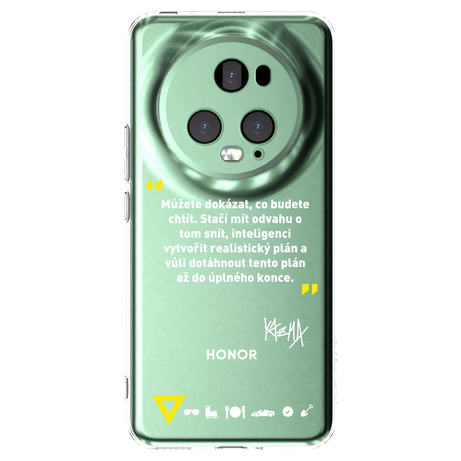 Picasee silikónový prehľadný obal pre Honor Magic5 Pro - Kazma - MŮŽETE DOKÁZAT, CO BUDETE CHTÍT