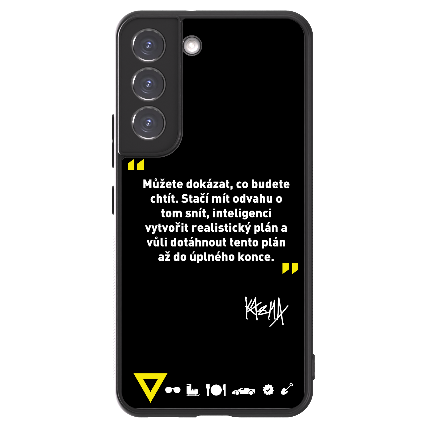 Picasee ULTIMATE CASE PowerShare pro Samsung Galaxy S22 5G - Kazma - MŮŽETE DOKÁZAT, CO BUDETE CHTÍT