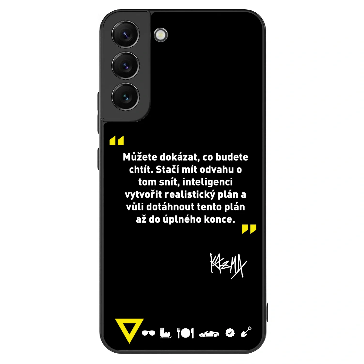 Picasee ULTIMATE CASE PowerShare pro Samsung Galaxy S22+ 5G - Kazma - MŮŽETE DOKÁZAT, CO BUDETE CHTÍT