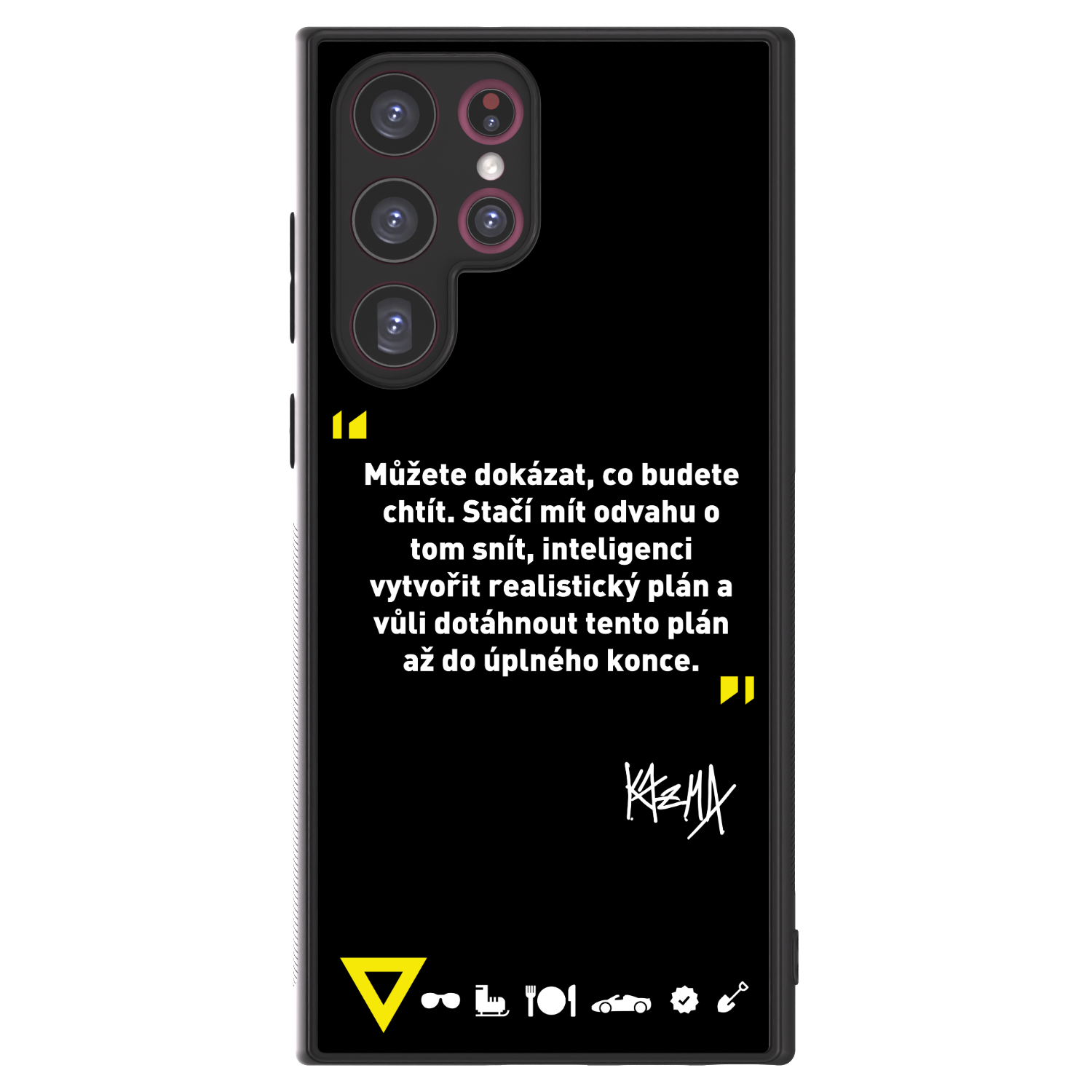 Picasee ULTIMATE CASE PowerShare pro Samsung Galaxy S22 Ultra 5G - Kazma - MŮŽETE DOKÁZAT, CO BUDETE CHTÍT
