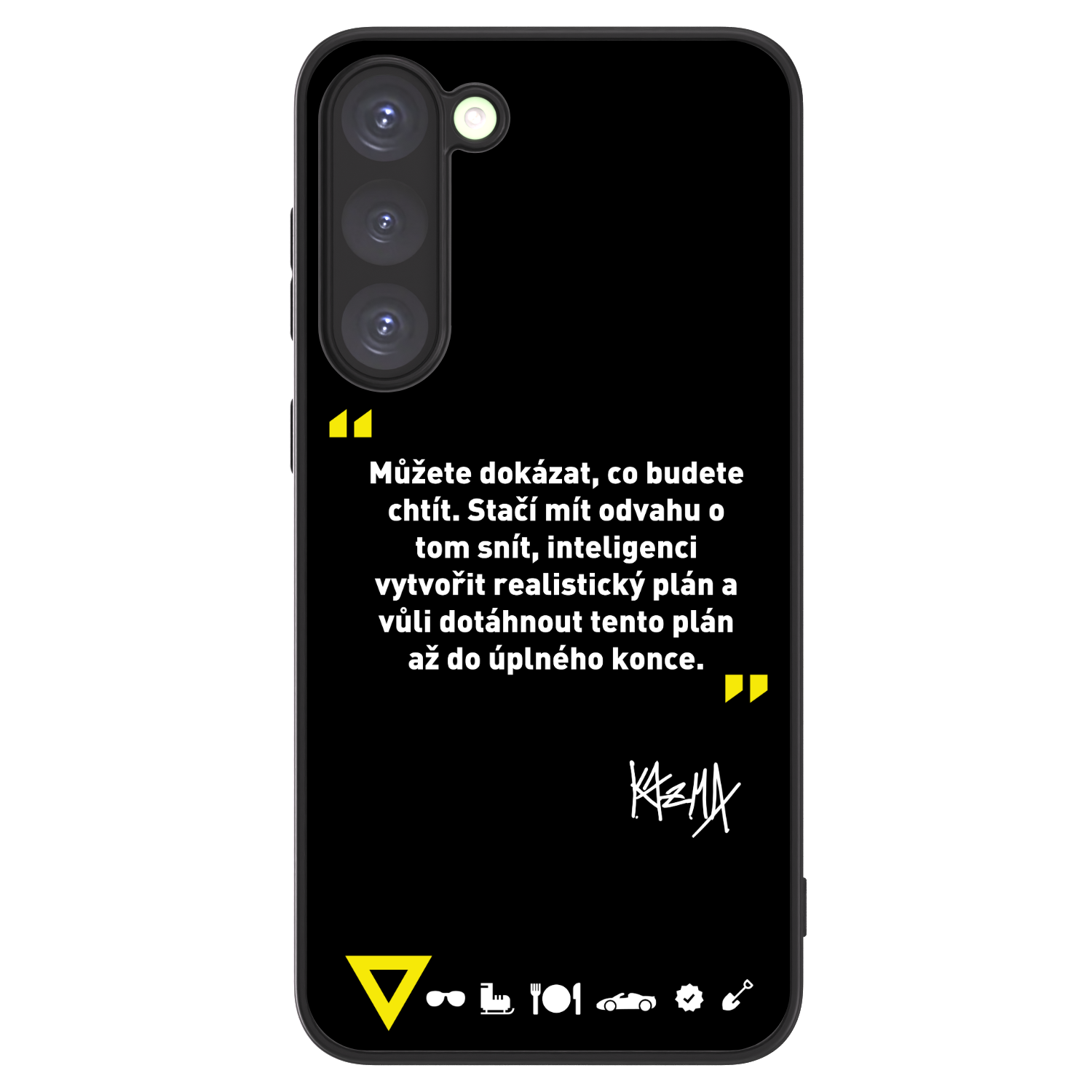 Picasee ULTIMATE CASE PowerShare pro Samsung Galaxy S23+ 5G - Kazma - MŮŽETE DOKÁZAT, CO BUDETE CHTÍT