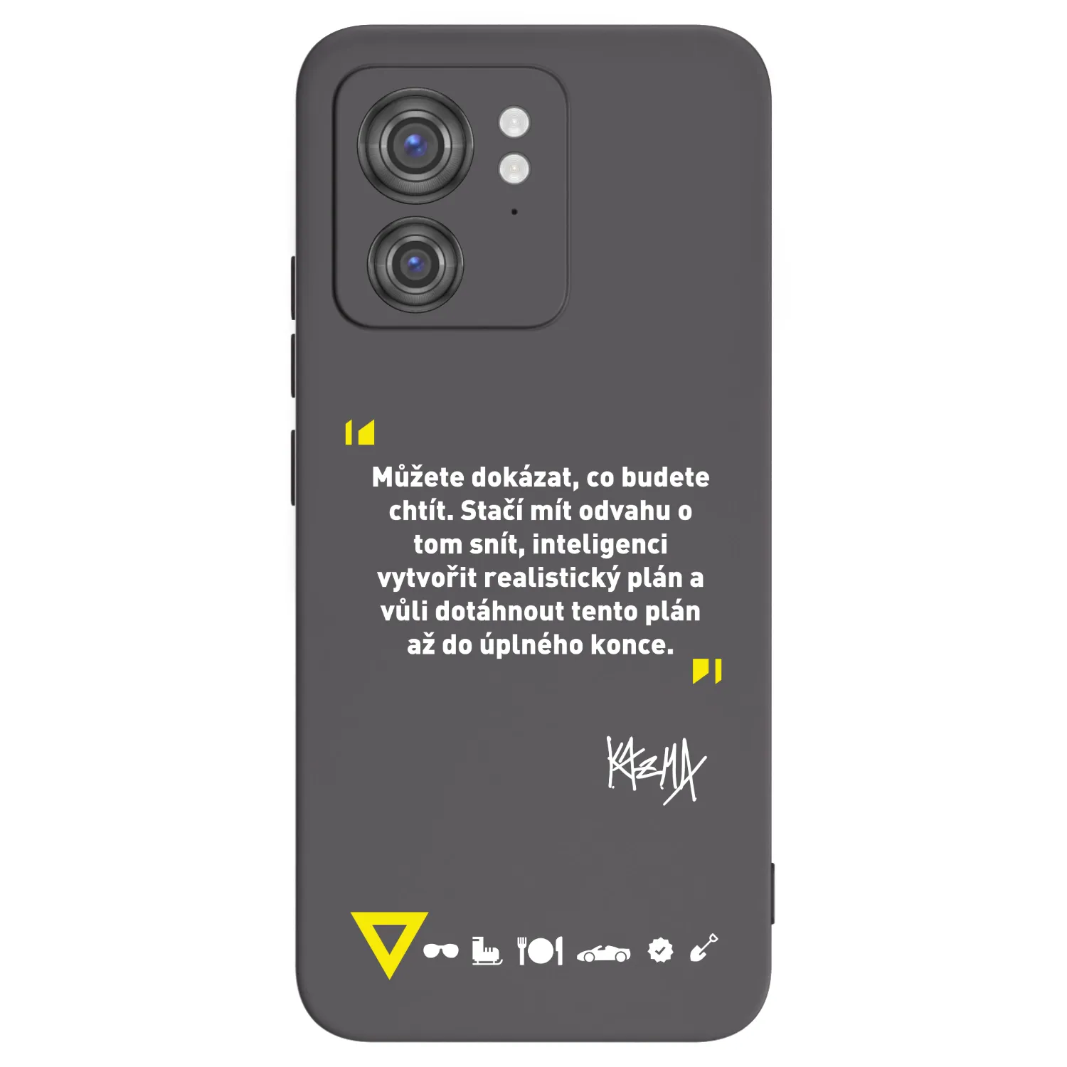 Picasee silikónový čierny obal pre Motorola Edge 40 - Kazma - MŮŽETE DOKÁZAT, CO BUDETE CHTÍT