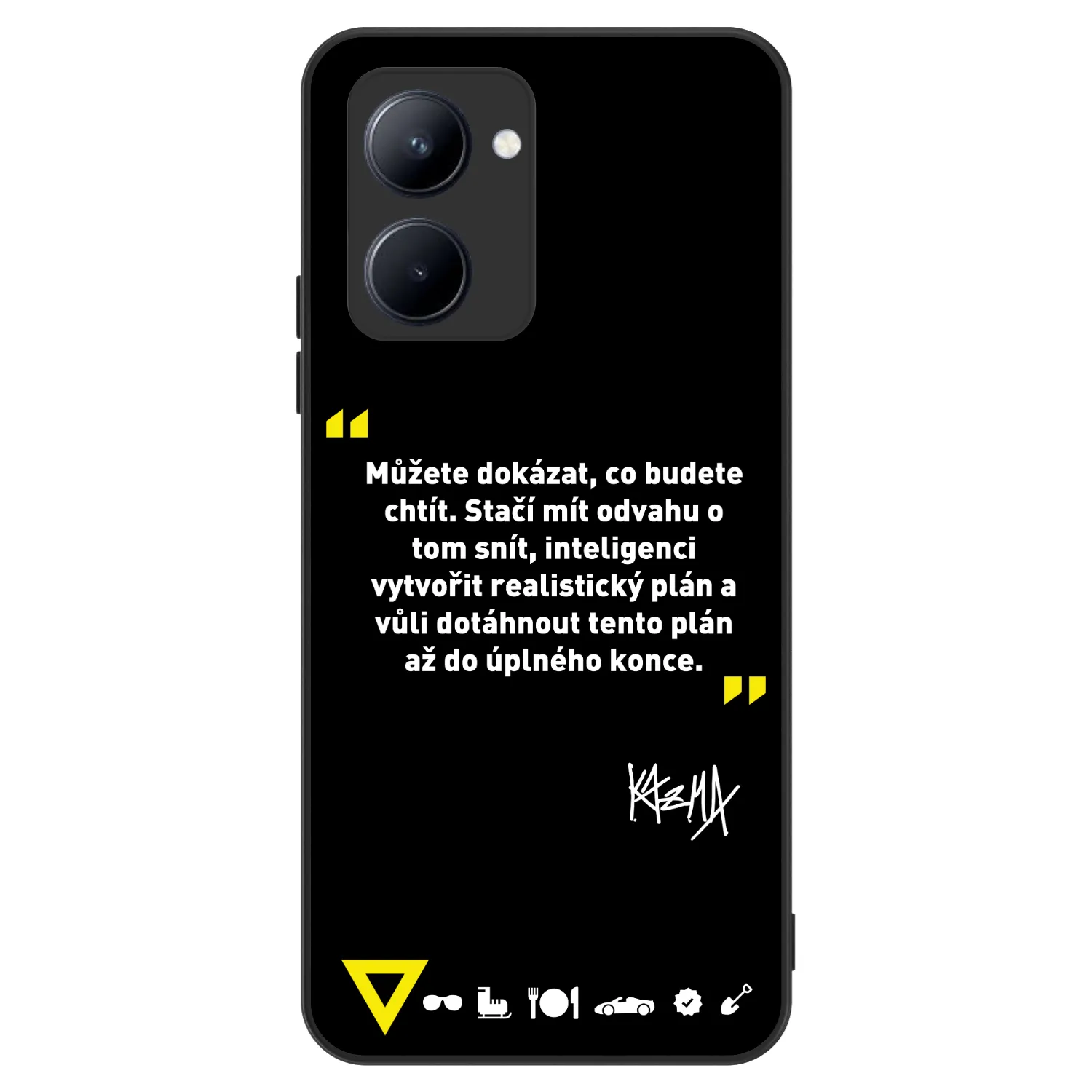 Picasee ULTIMATE CASE pro Realme C33 (2023) - Kazma - MŮŽETE DOKÁZAT, CO BUDETE CHTÍT