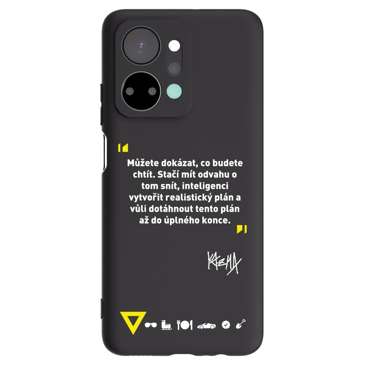 Picasee silikónový čierny obal pre Honor X7a - Kazma - MŮŽETE DOKÁZAT, CO BUDETE CHTÍT