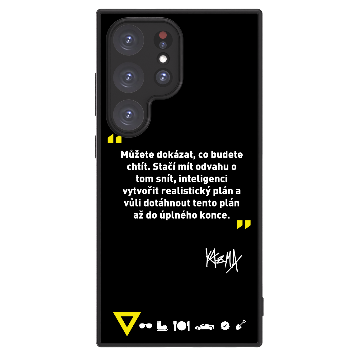 Picasee ULTIMATE CASE PowerShare pro Samsung Galaxy S24 Ultra S928B 5G - Kazma - MŮŽETE DOKÁZAT, CO BUDETE CHTÍT