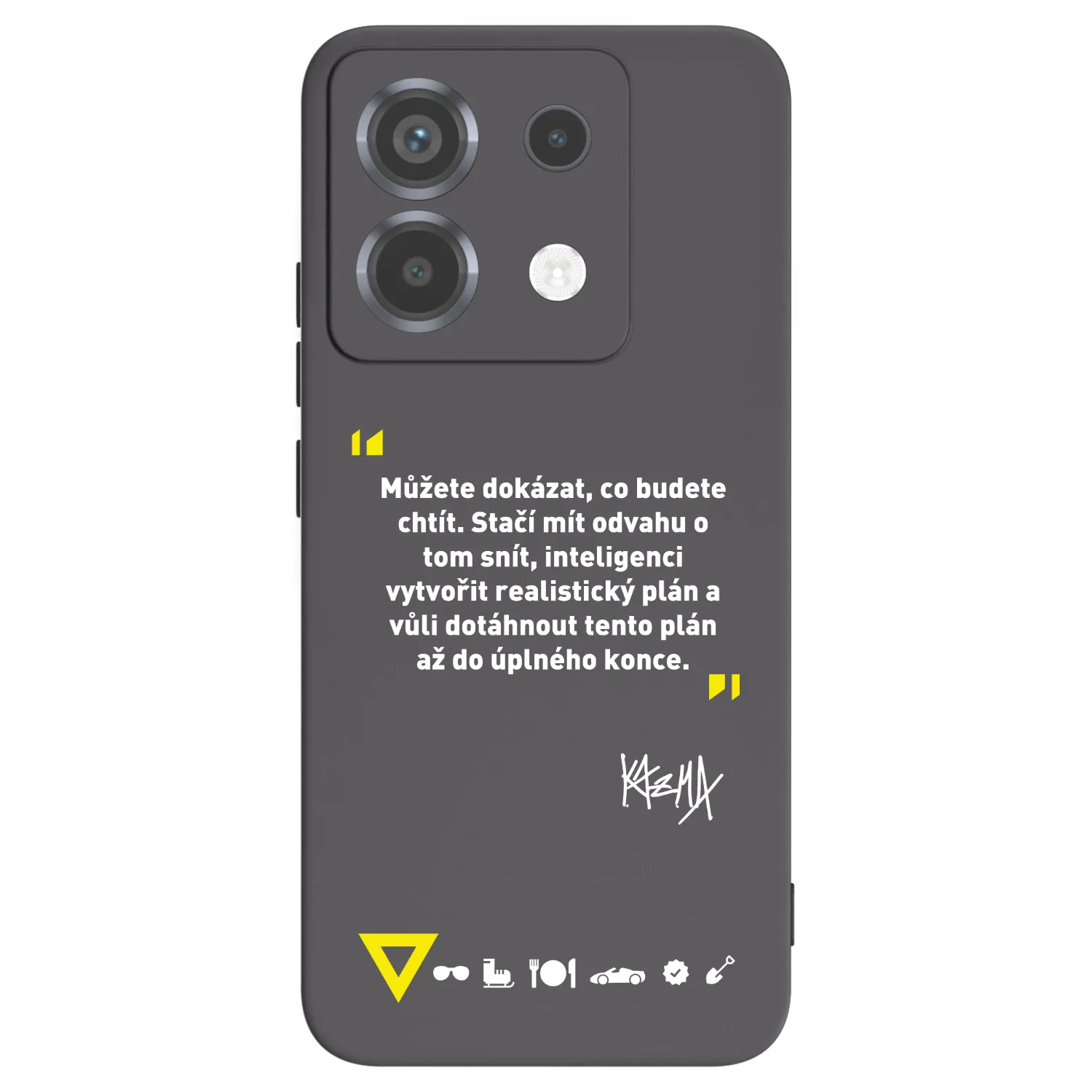 Picasee silikónový čierny obal pre Xiaomi Poco X6 - Kazma - MŮŽETE DOKÁZAT, CO BUDETE CHTÍT