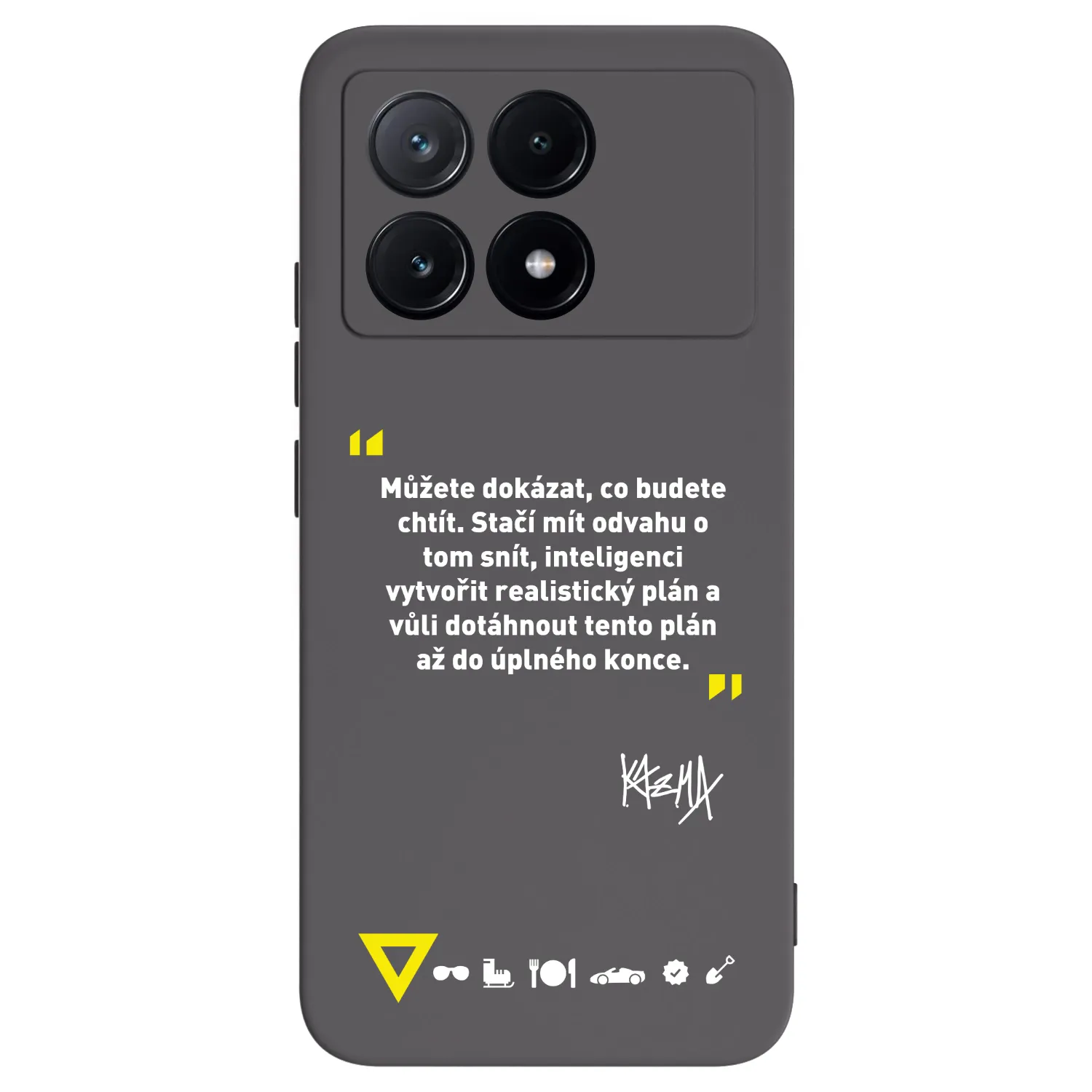 Picasee silikónový čierny obal pre Xiaomi Poco X6 Pro - Kazma - MŮŽETE DOKÁZAT, CO BUDETE CHTÍT