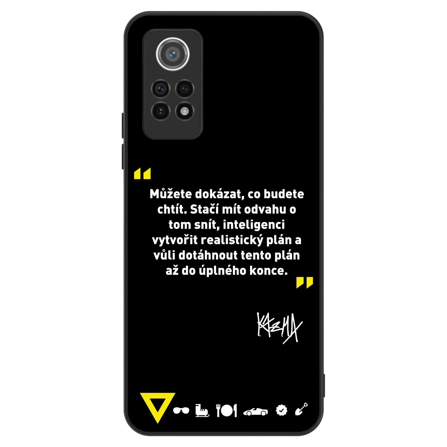 Picasee ULTIMATE CASE pro Xiaomi Redmi Note 12 Pro 4G - Kazma - MŮŽETE DOKÁZAT, CO BUDETE CHTÍT