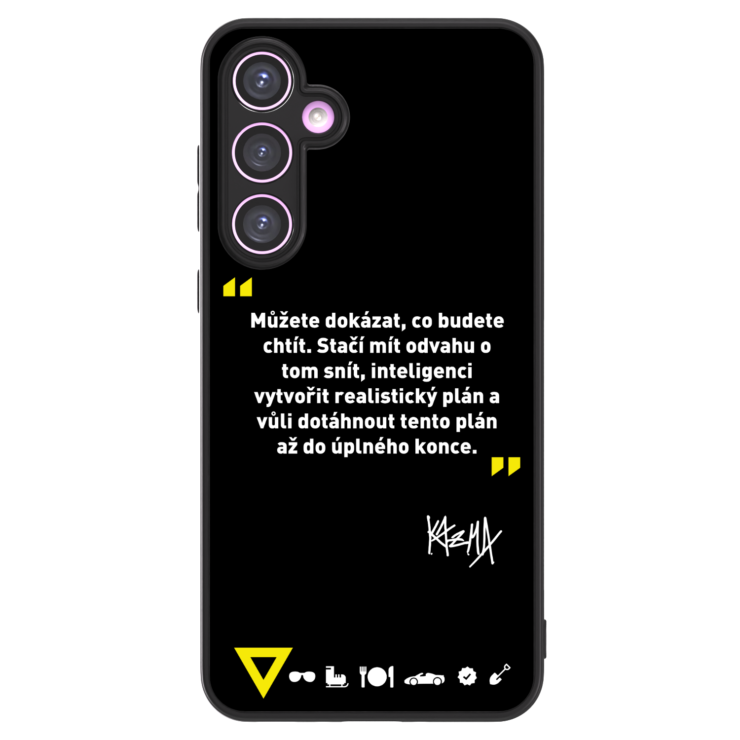 Picasee ULTIMATE CASE pro Samsung Galaxy A35 5G A356B - Kazma - MŮŽETE DOKÁZAT, CO BUDETE CHTÍT