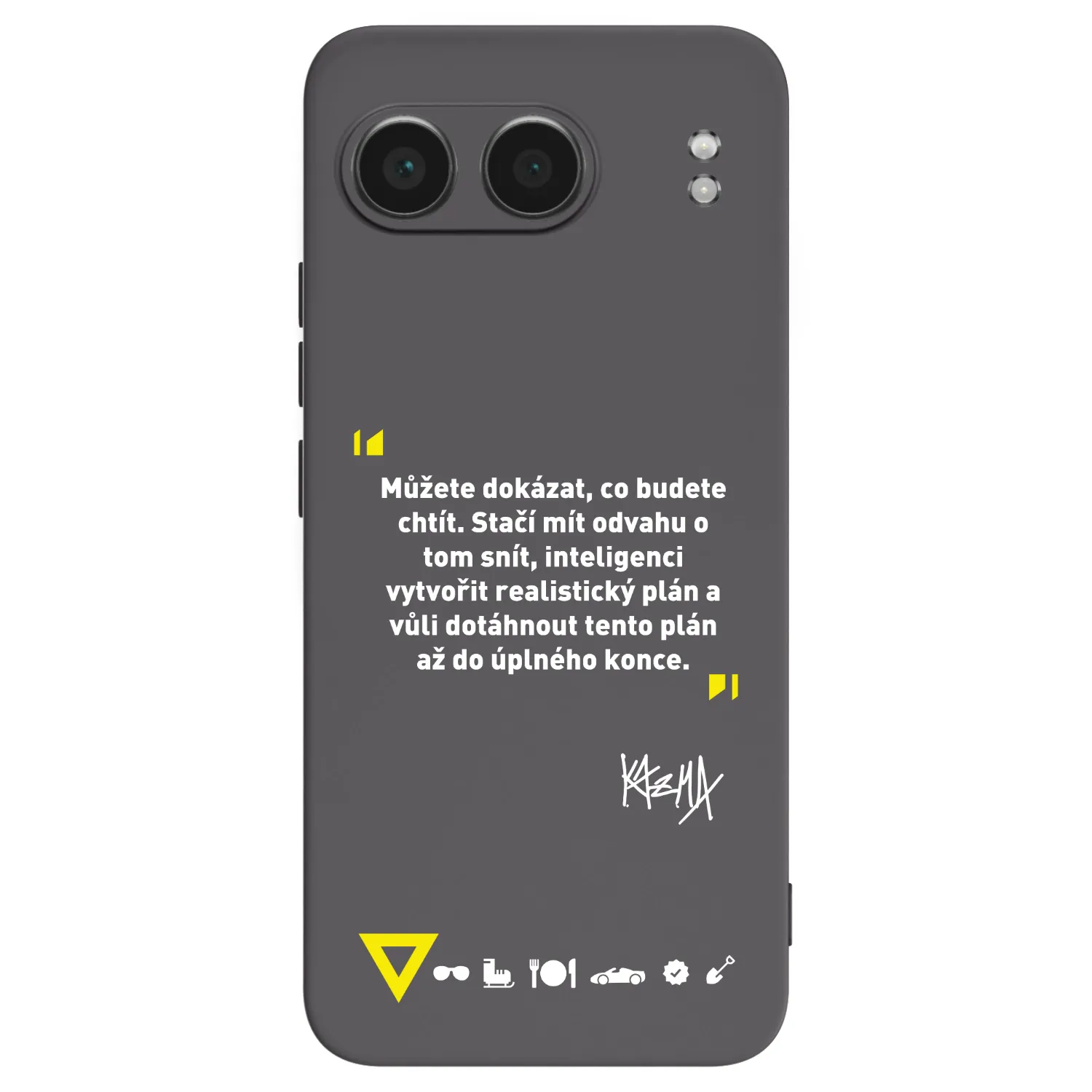 Picasee silikónový čierny obal pre OnePlus Nord 4 - Kazma - MŮŽETE DOKÁZAT, CO BUDETE CHTÍT