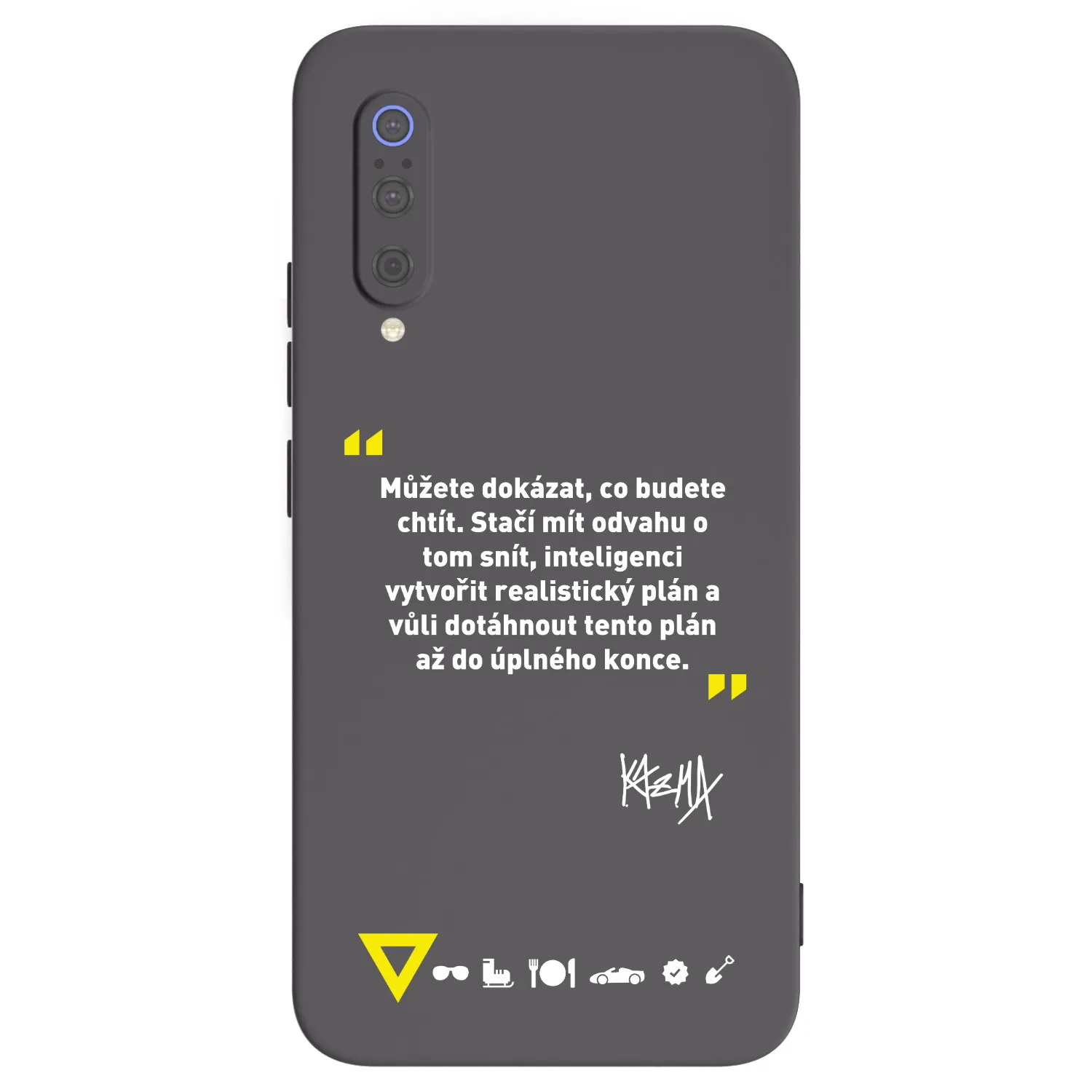 Picasee silikónový čierny obal pre Xiaomi Mi 9 - Kazma - MŮŽETE DOKÁZAT, CO BUDETE CHTÍT