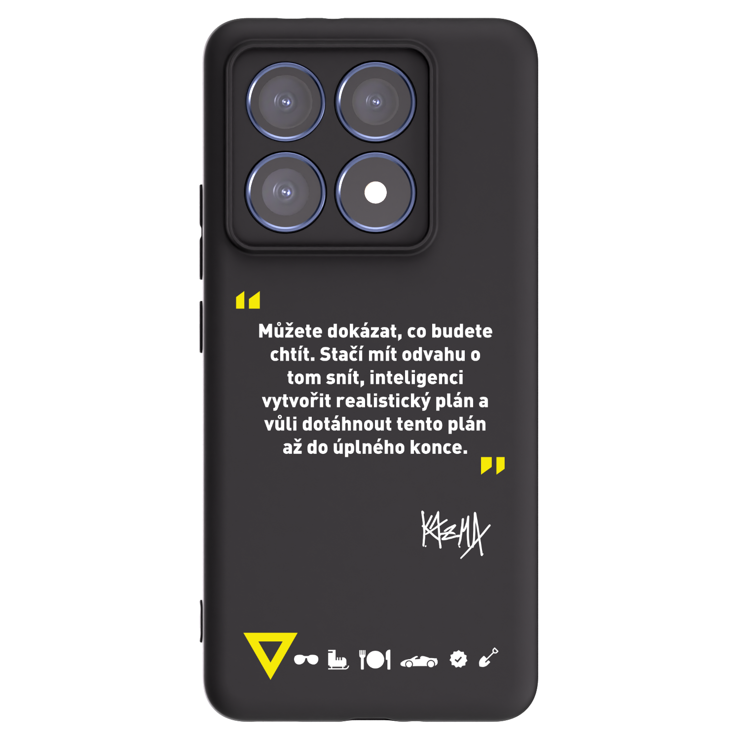 Picasee silikónový čierny obal pre Xiaomi 14T Pro - Kazma - MŮŽETE DOKÁZAT, CO BUDETE CHTÍT
