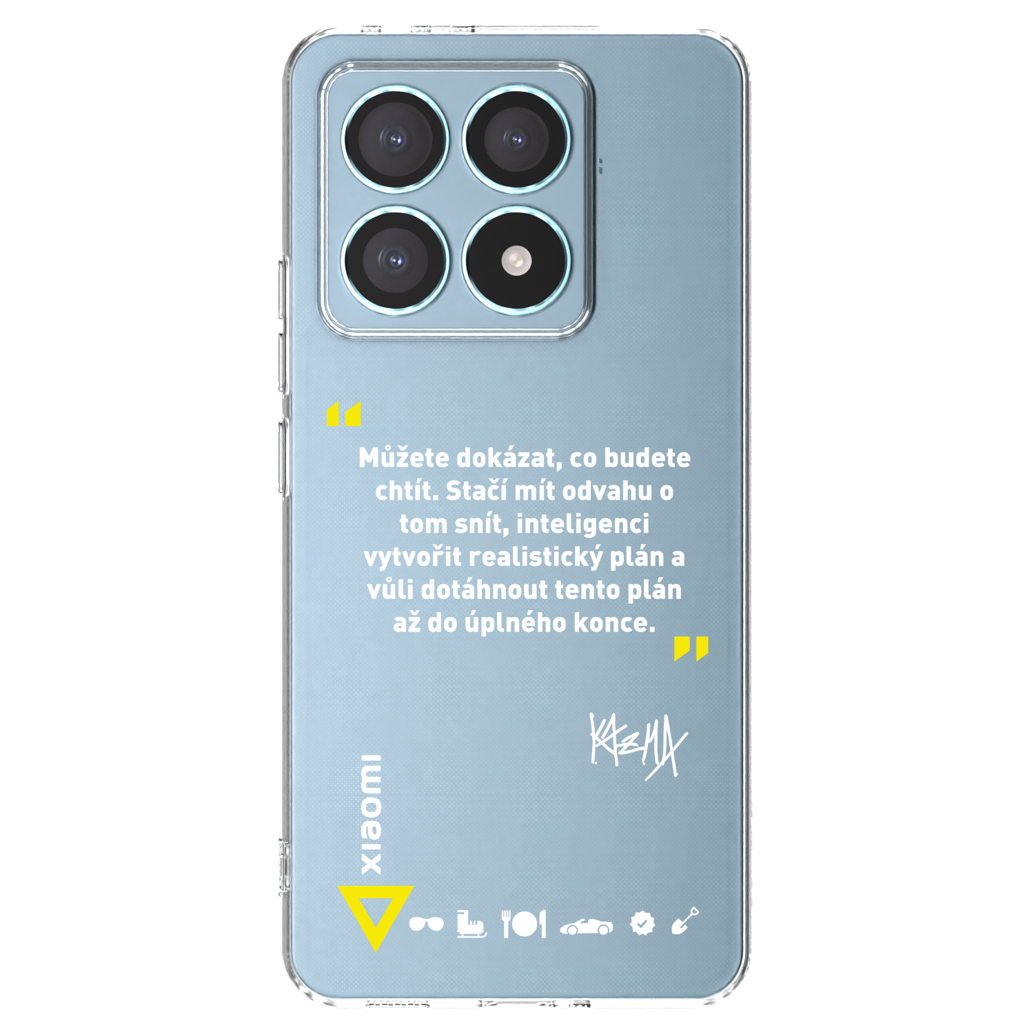 Picasee silikónový prehľadný obal pre Xiaomi 14T Pro - Kazma - MŮŽETE DOKÁZAT, CO BUDETE CHTÍT