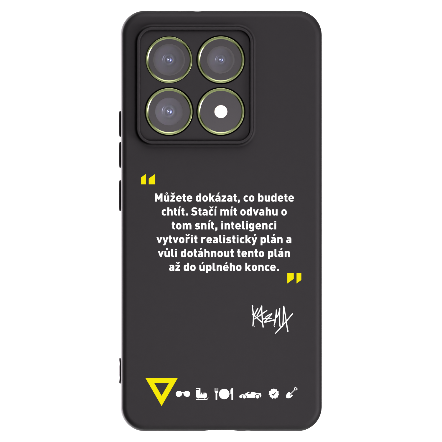 Picasee silikónový čierny obal pre Xiaomi 14T - Kazma - MŮŽETE DOKÁZAT, CO BUDETE CHTÍT