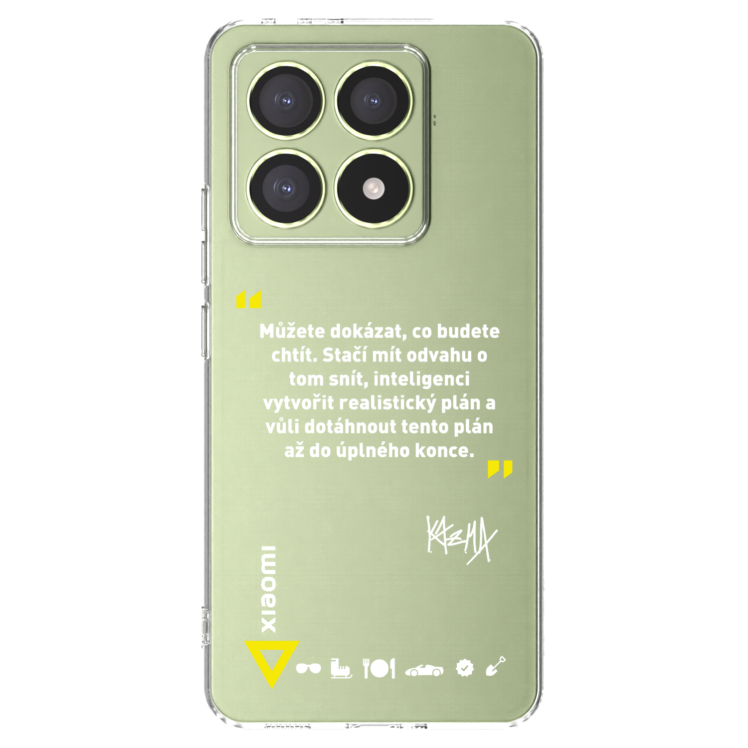Picasee silikónový prehľadný obal pre Xiaomi 14T - Kazma - MŮŽETE DOKÁZAT, CO BUDETE CHTÍT